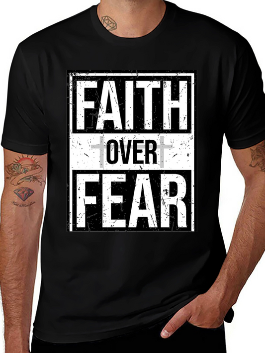 Faith Over Fear Graphic Tee - Christian Inspired Black T-Shirt