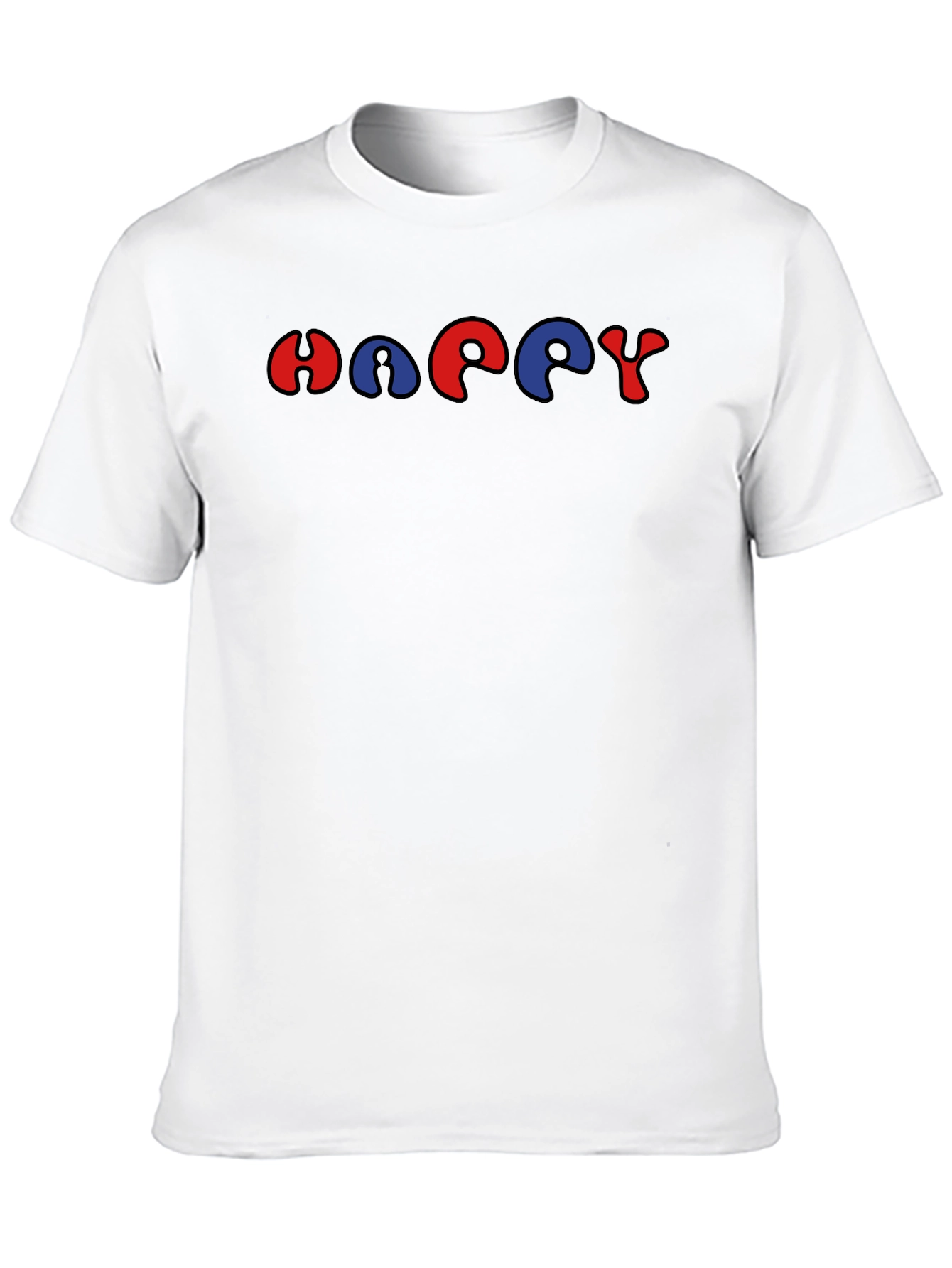 Retro HAPPY Graphic Tee - Unisex Short Sleeve