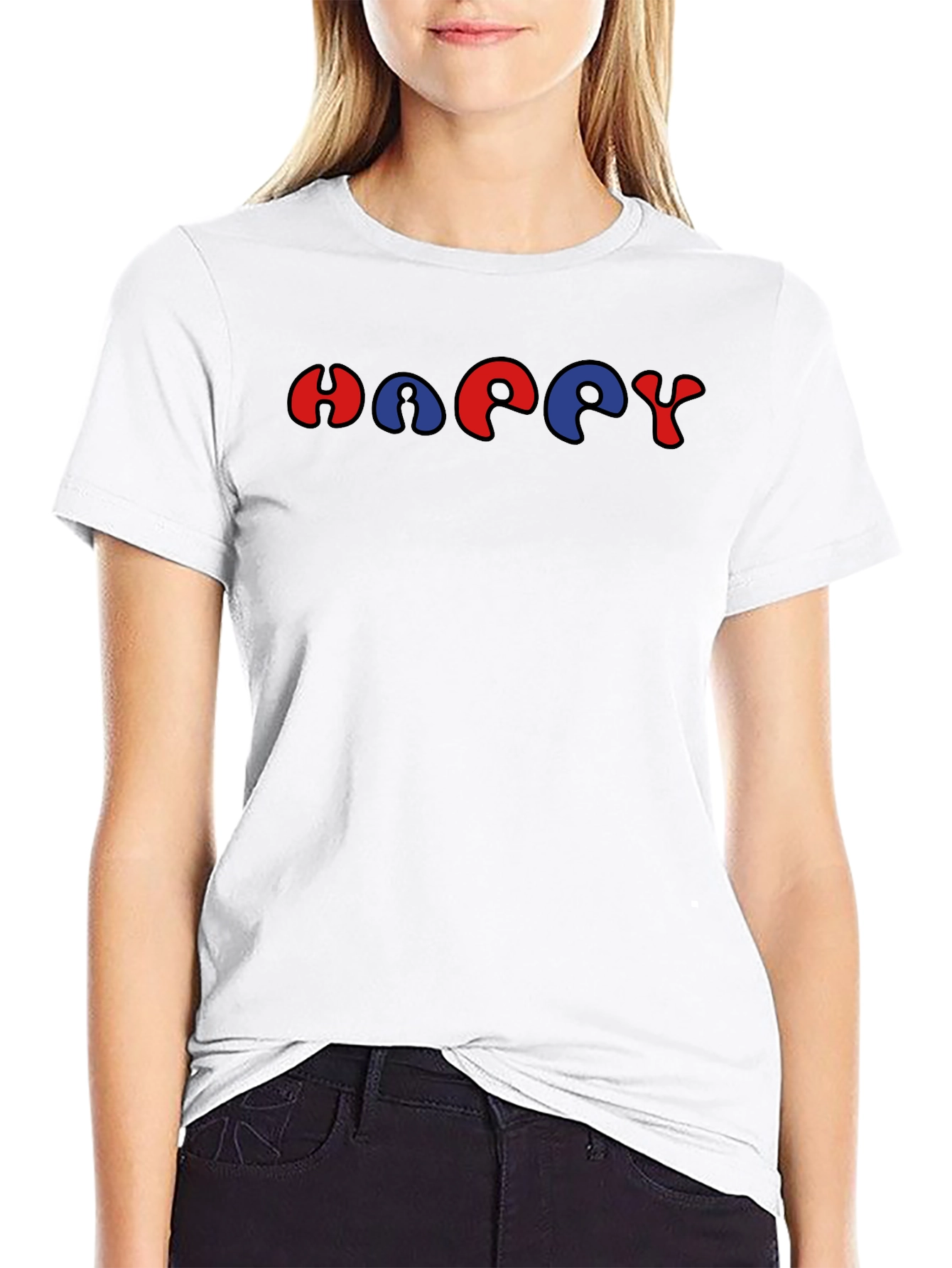 Retro HAPPY Graphic Tee - Unisex Short Sleeve