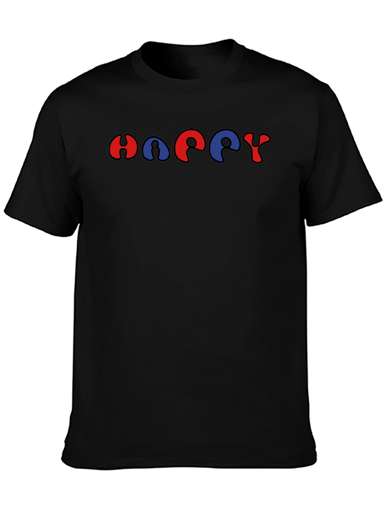 Retro HAPPY Graphic Tee - Unisex Short Sleeve