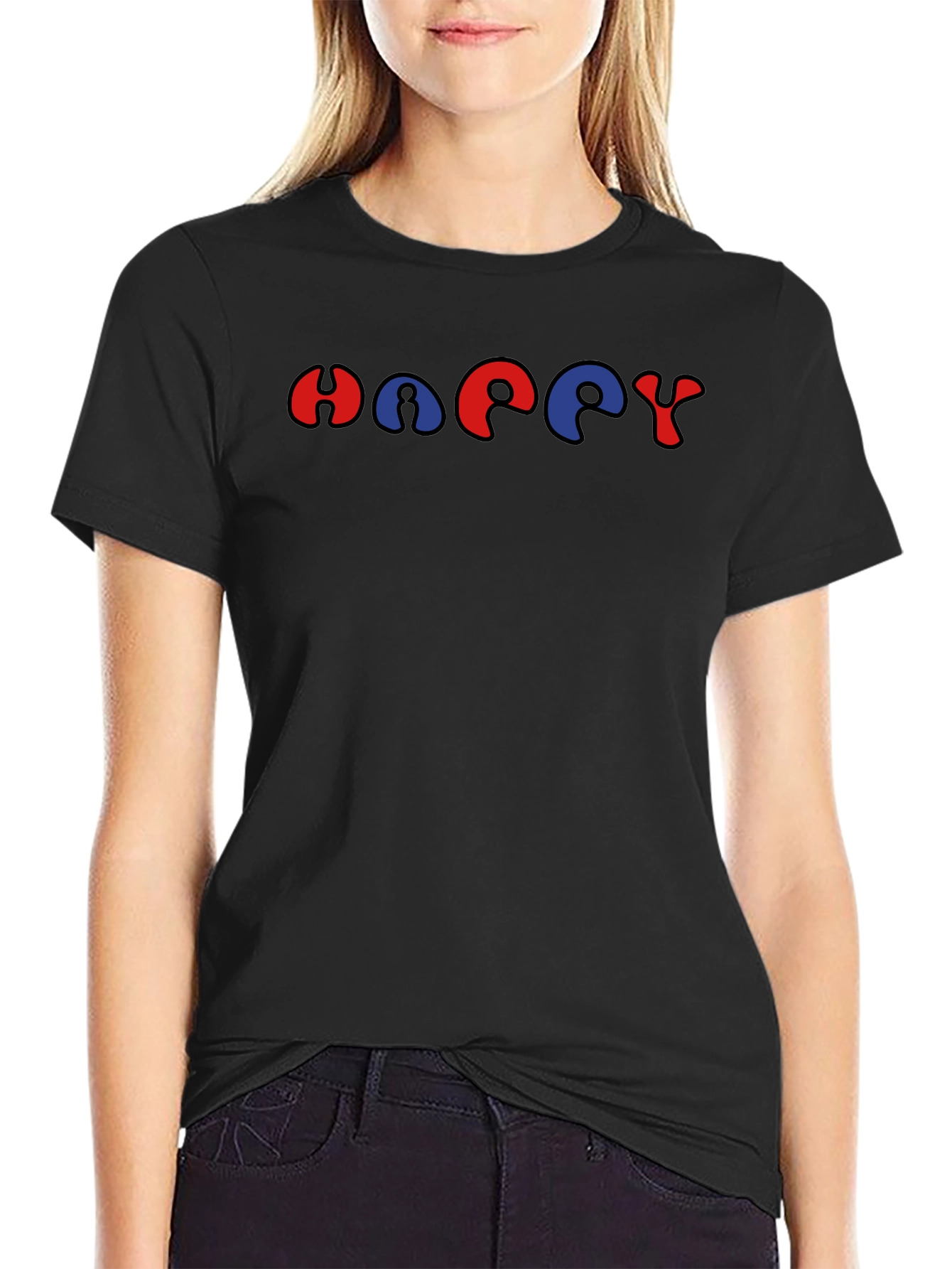 Retro HAPPY Graphic Tee - Unisex Short Sleeve