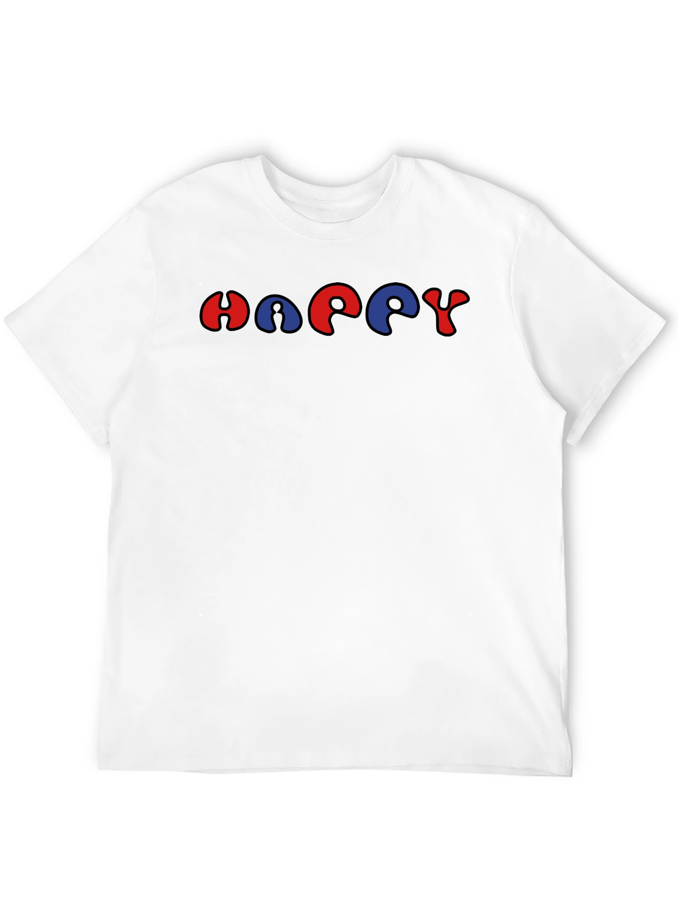 Retro HAPPY Graphic Tee - Unisex Short Sleeve