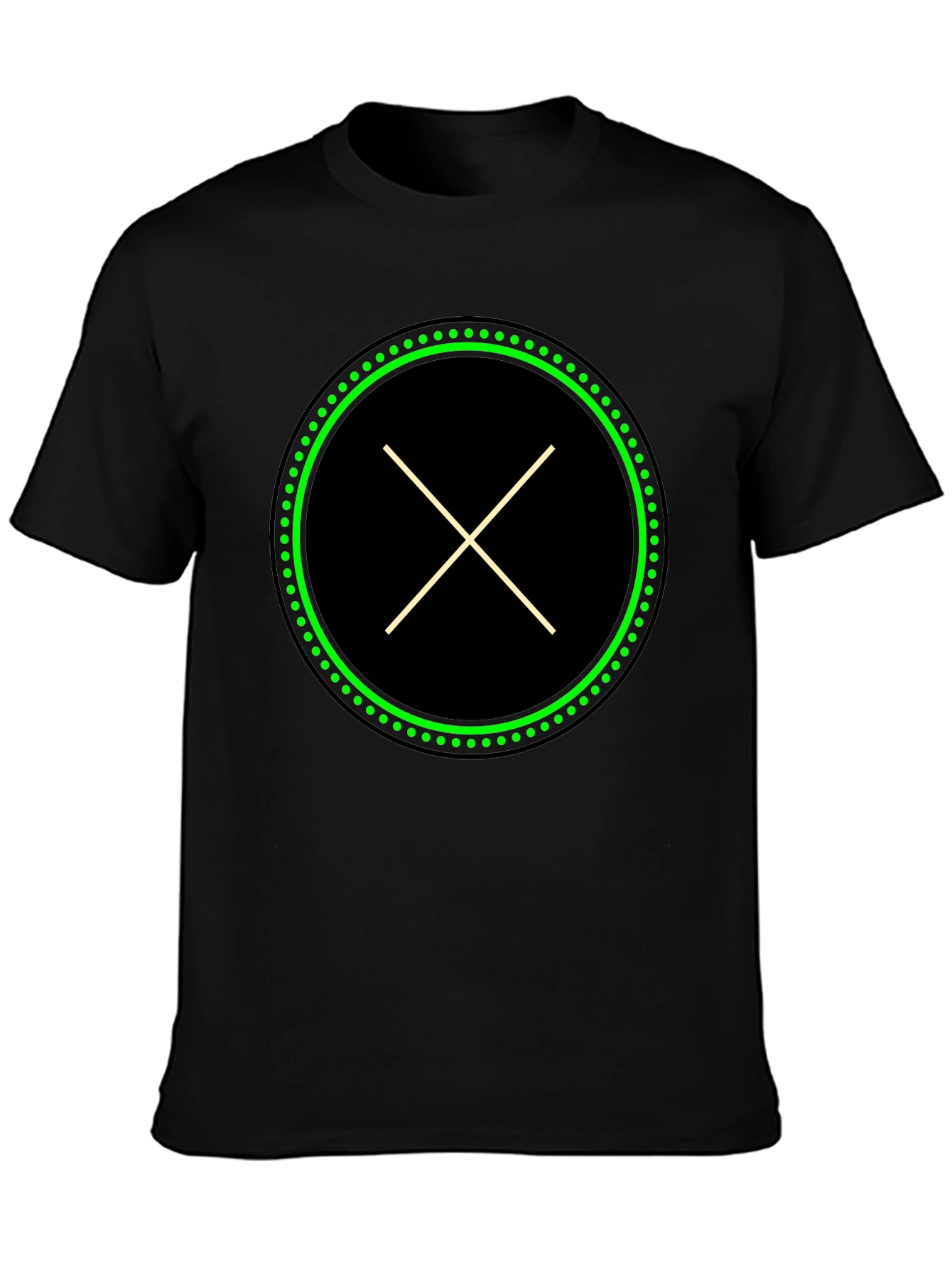 Modern X Graphic Black T-Shirt