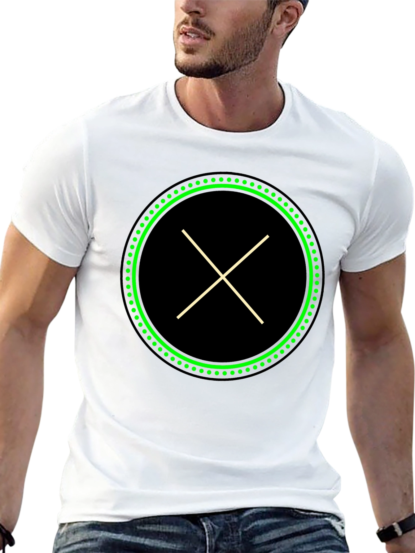 Modern X Graphic Black T-Shirt