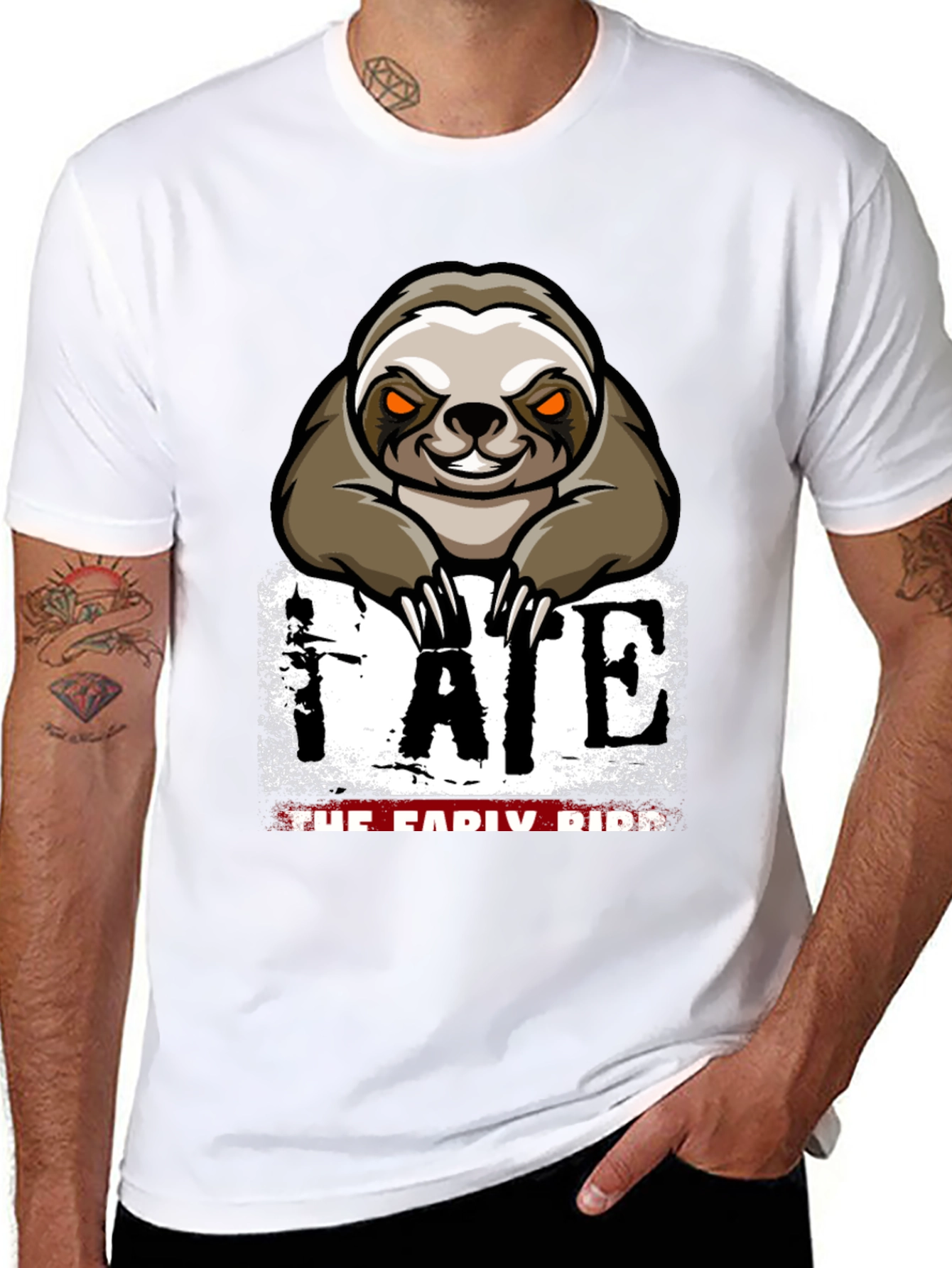 Sloth Fate Graphic T-Shirt - The Early Bird