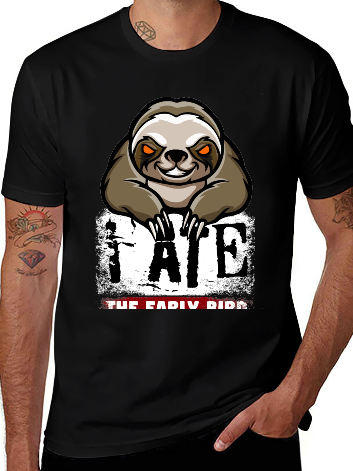 Sloth Fate Graphic T-Shirt - The Early Bird