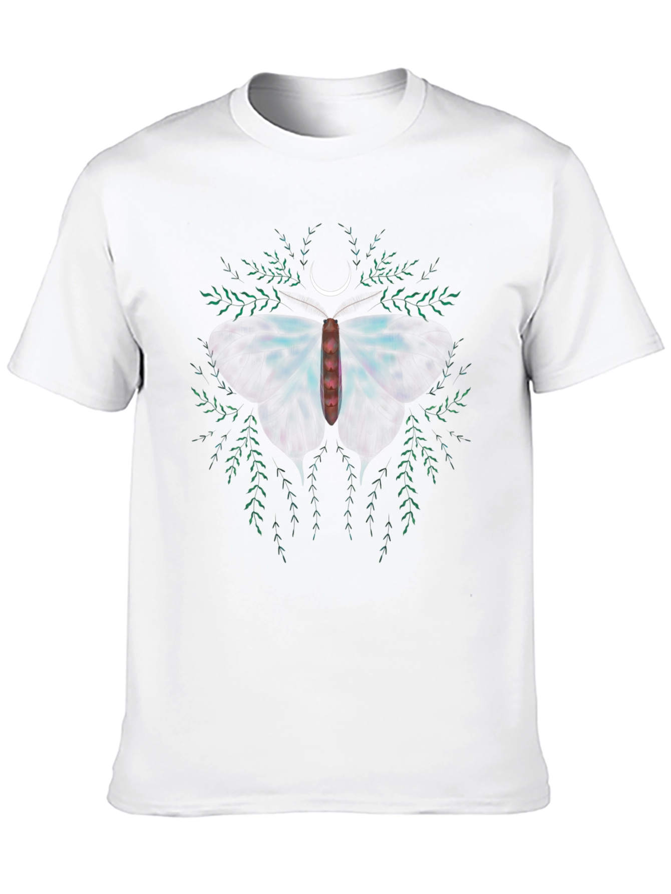Moth & Moon Graphic Tee - Black