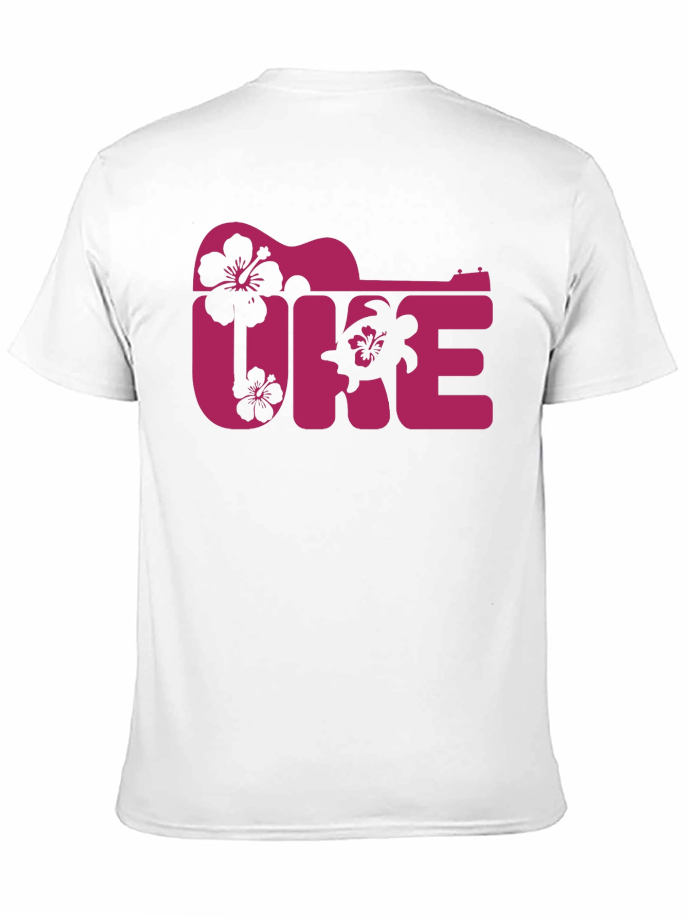 Ukulele Hawaii T-Shirt Black Graphic Tee