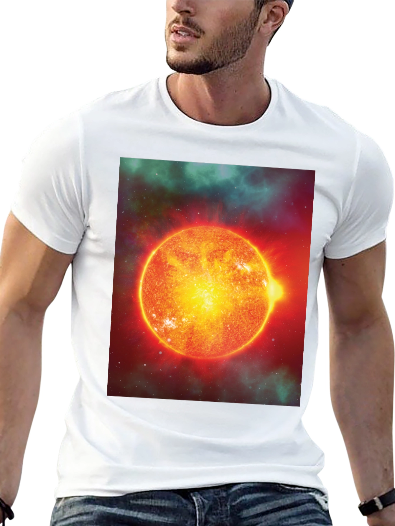 Solar System T-Shirt - Black Cotton Blend