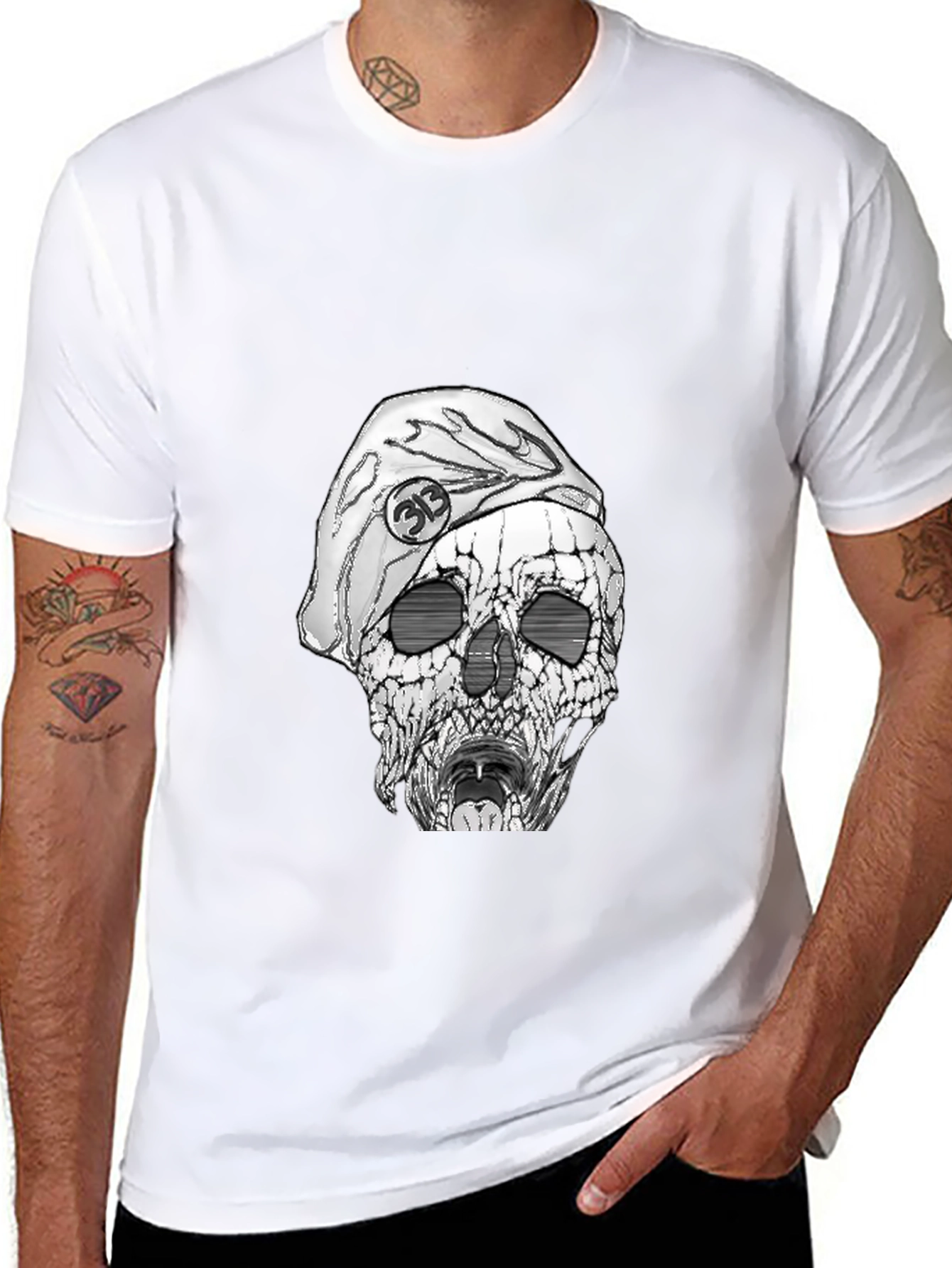 Skull Graphic T-Shirt - Cool Streetwear