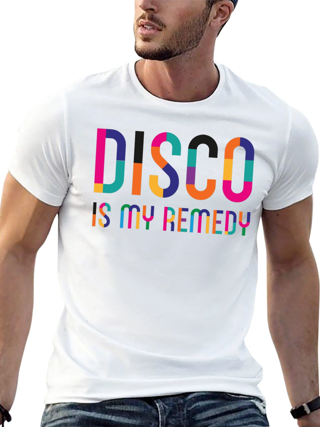 Disco is My Remedy - Stylish Graphic T-Shirt