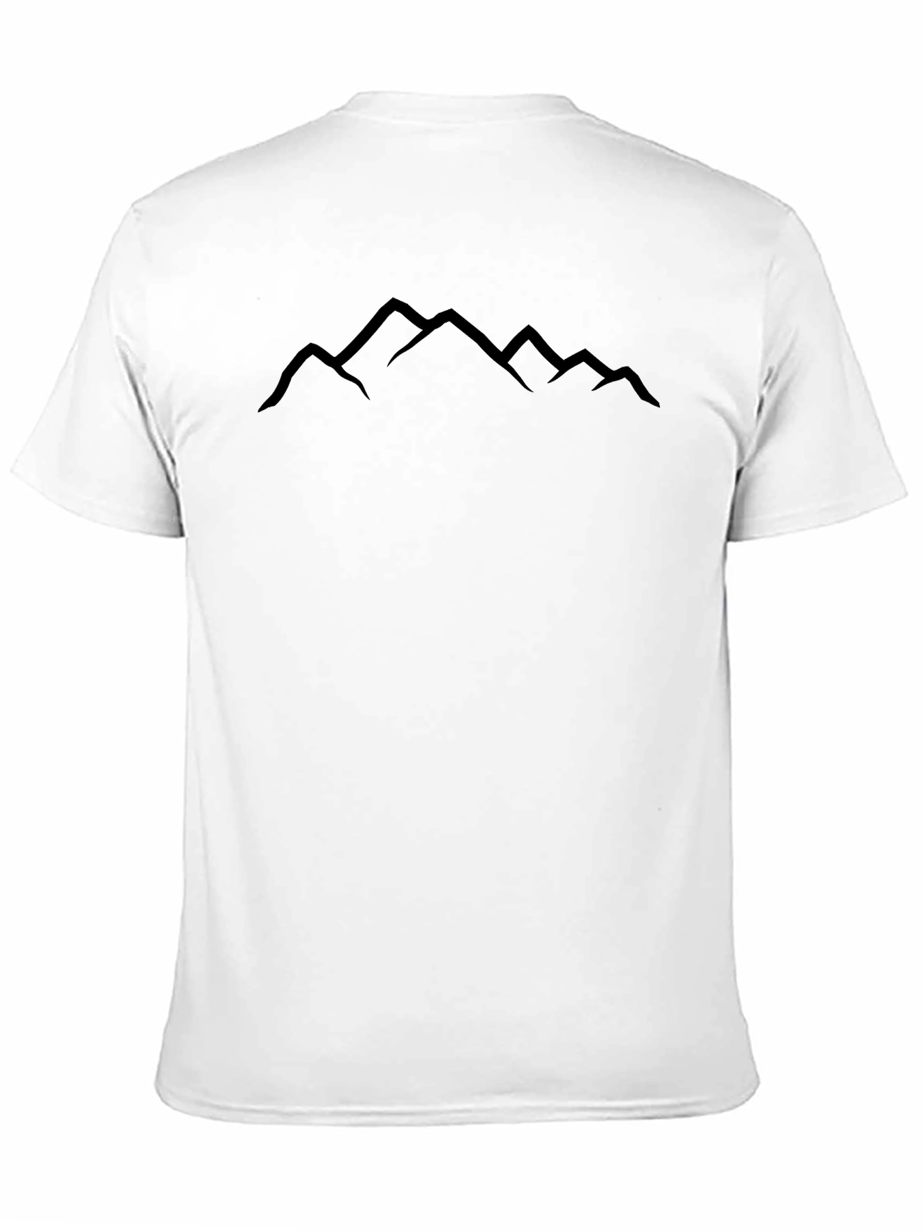 Mountain Peaks Graphic Tee - Black