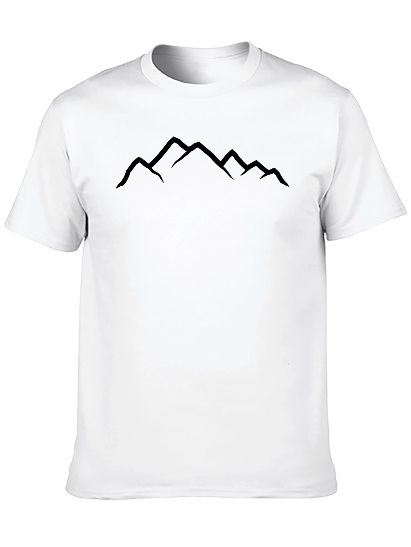 Mountain Peaks Graphic Tee - Black