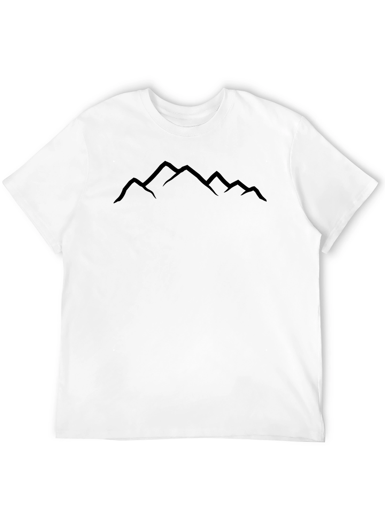 Mountain Peaks Graphic Tee - Black