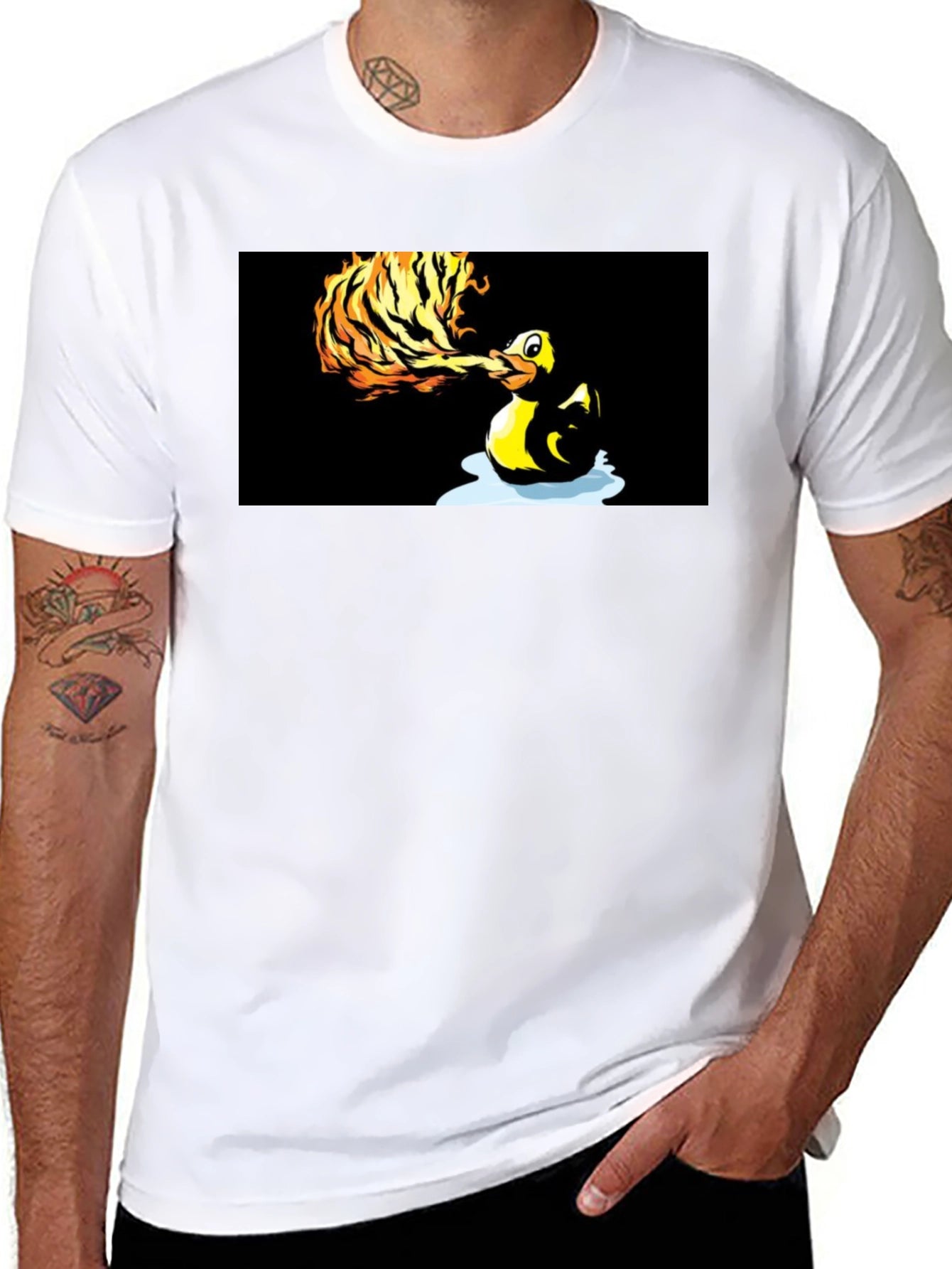 Fiery Duck Graphic Tee