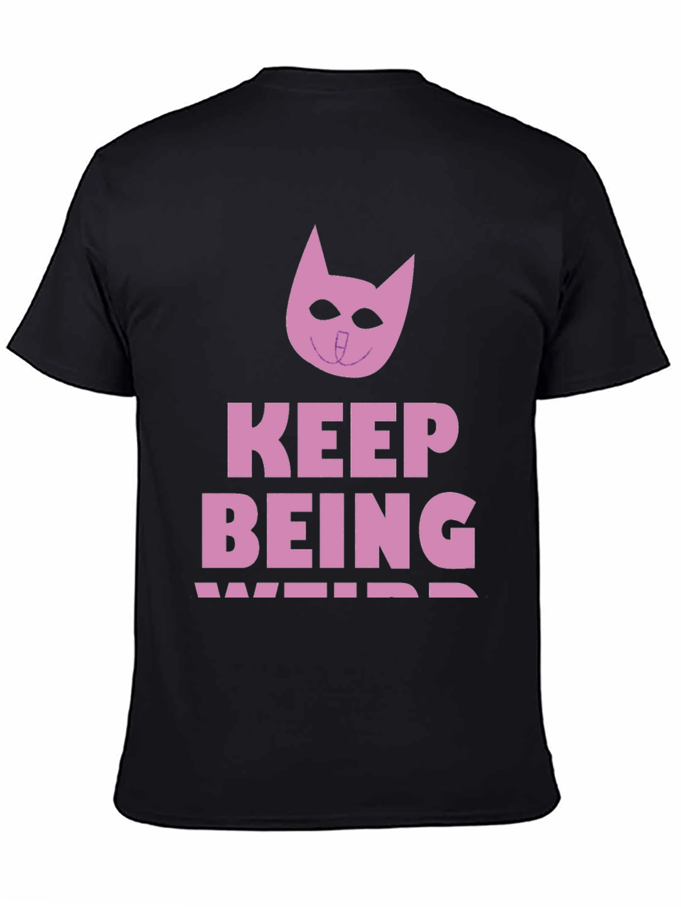 Keep Being Weird Black Tee