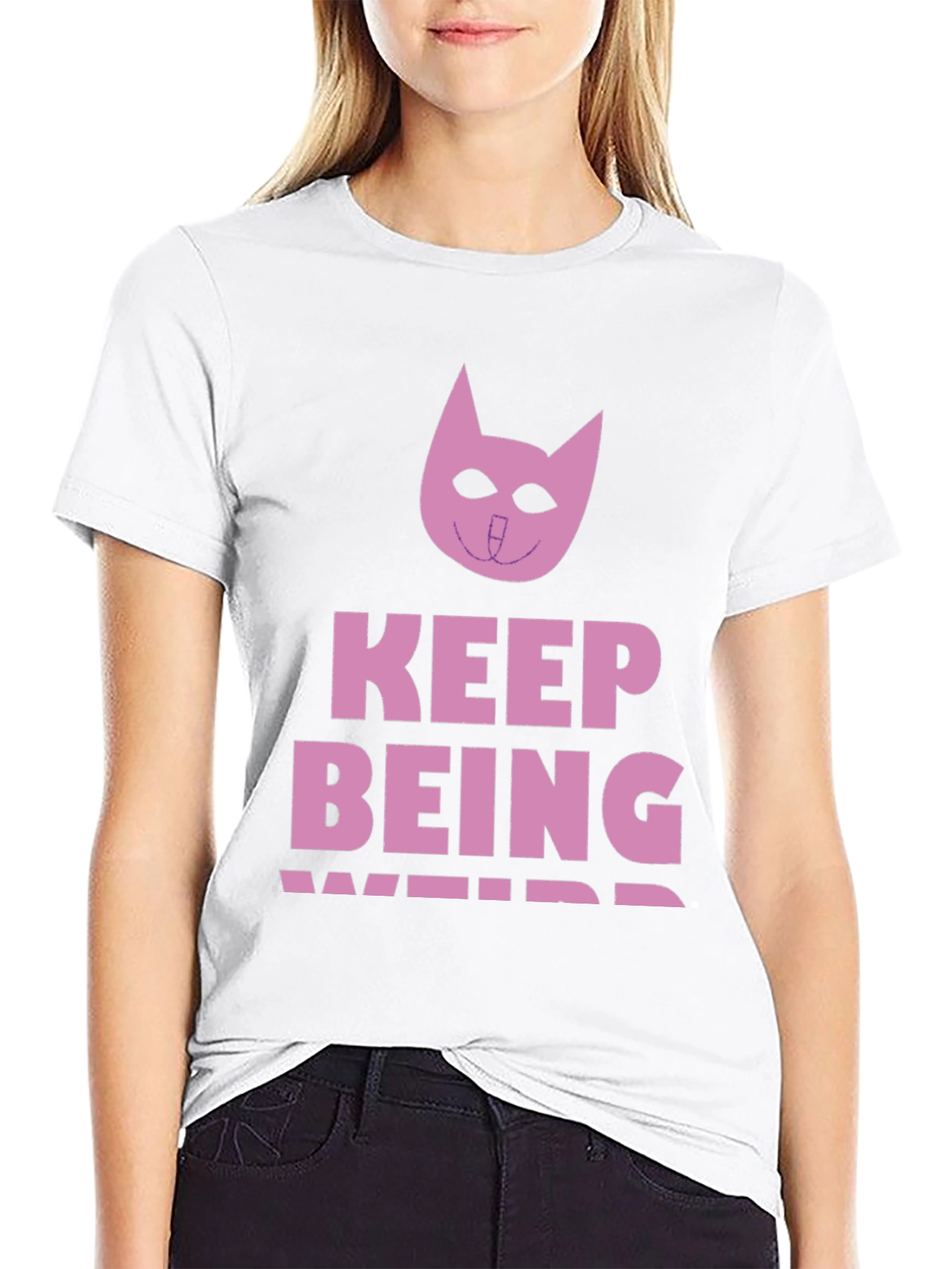 Keep Being Weird Black Tee