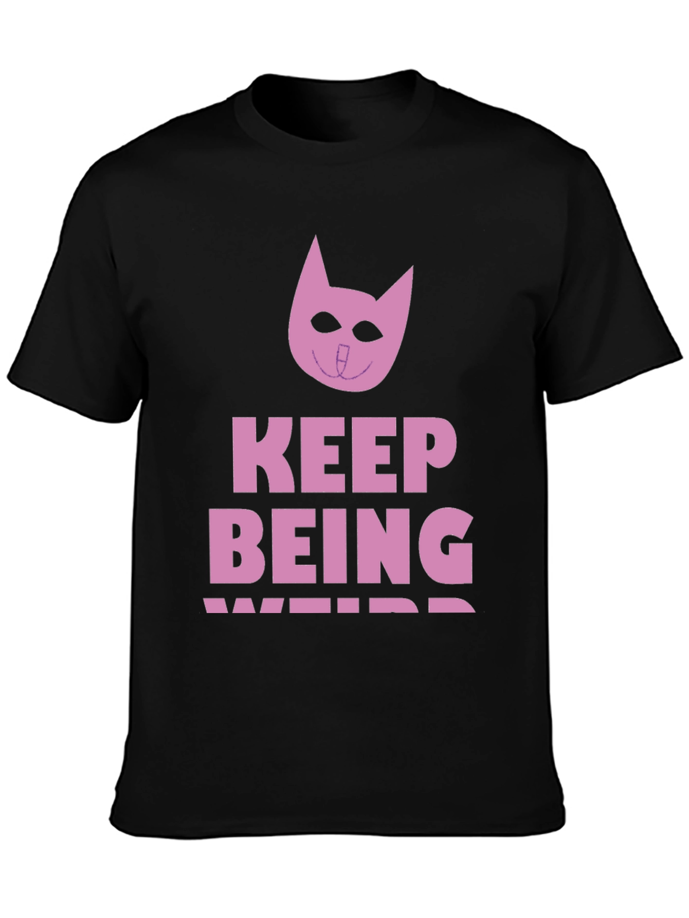Keep Being Weird Black Tee