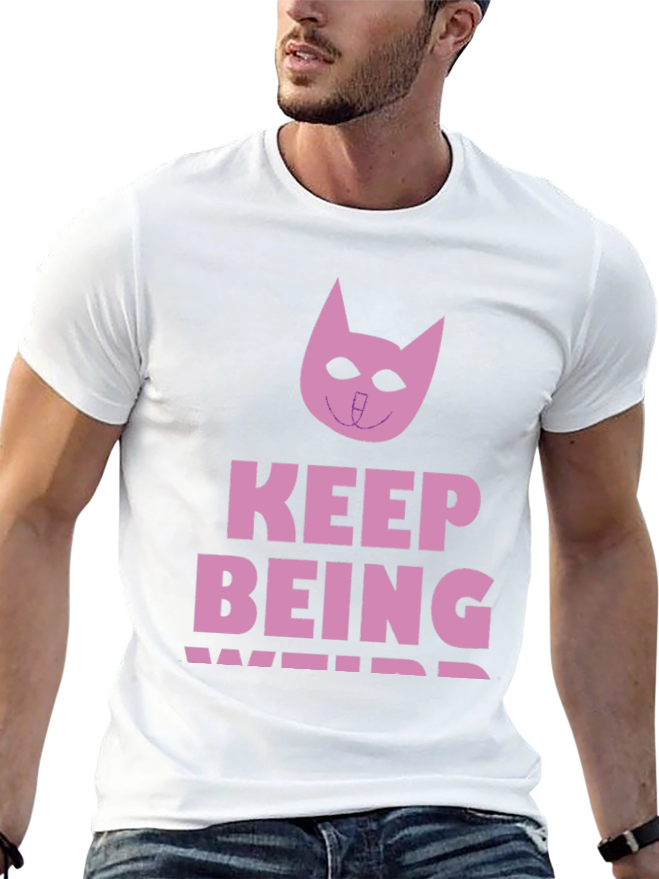 Keep Being Weird Black Tee