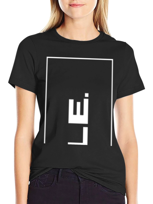 Geometric Print Black T-Shirt | Modern Minimalist Design