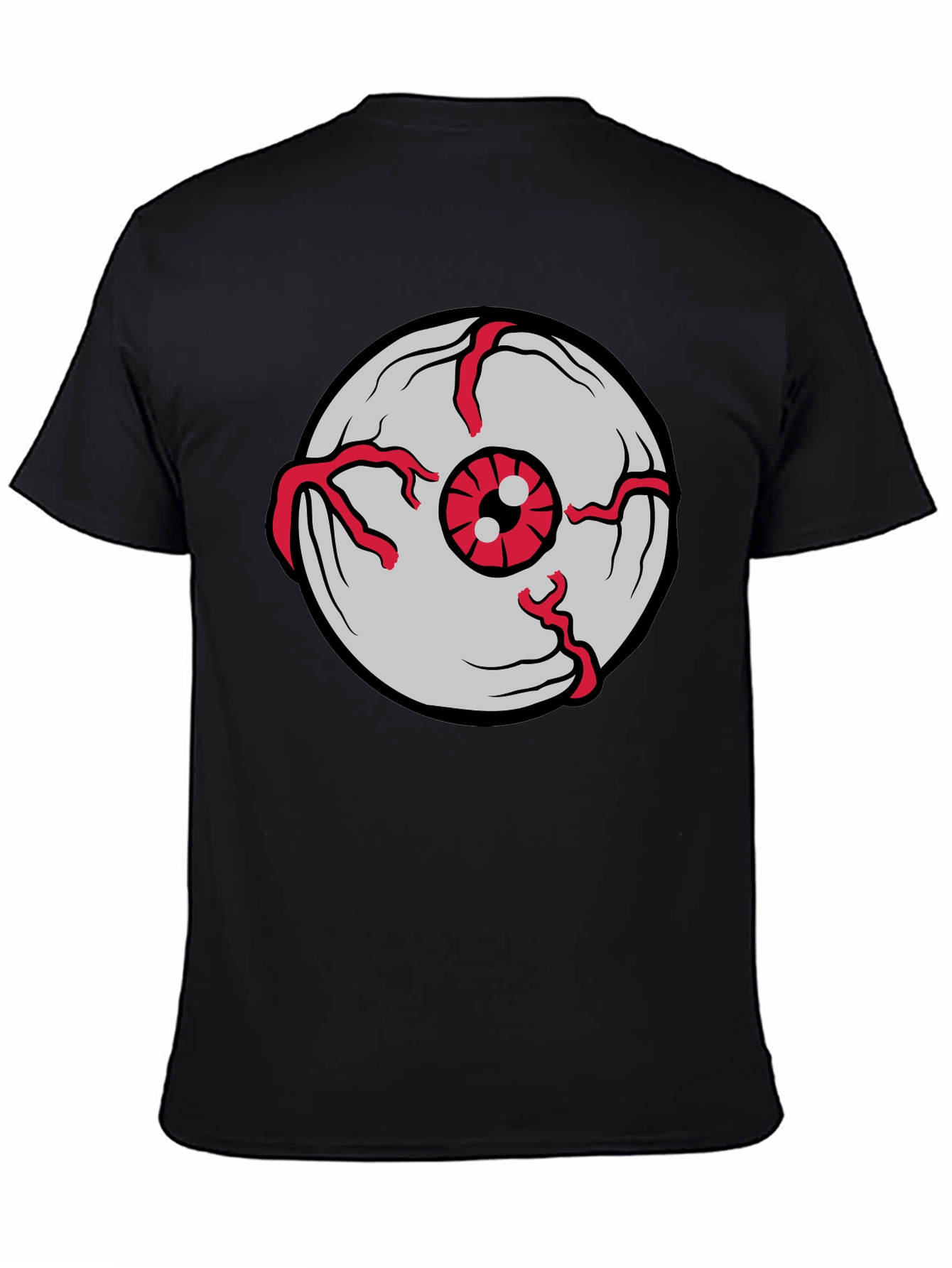 Eye See You Mens Black Graphic T-Shirt