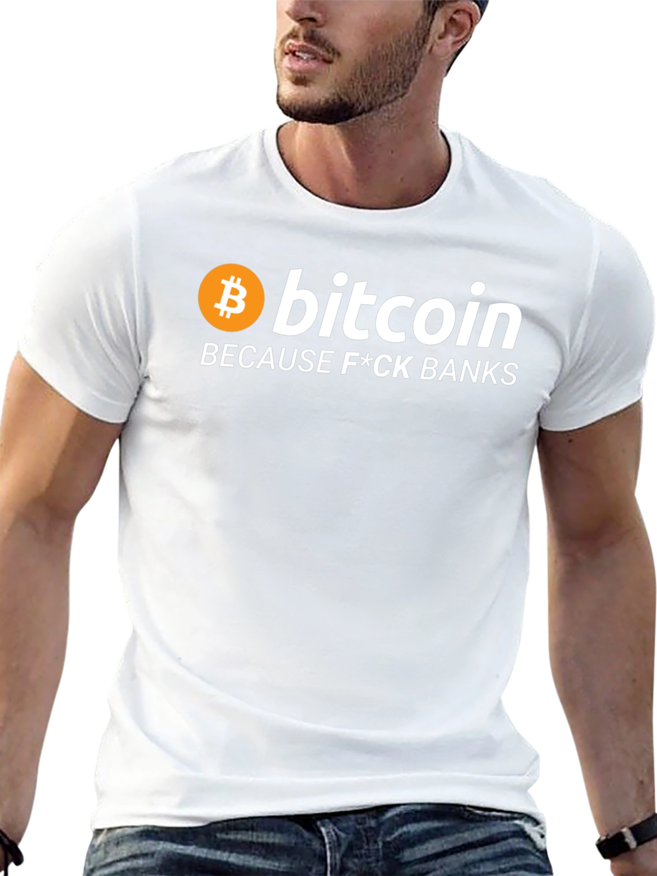 Bitcoin Because F*ck Banks Black T-Shirt