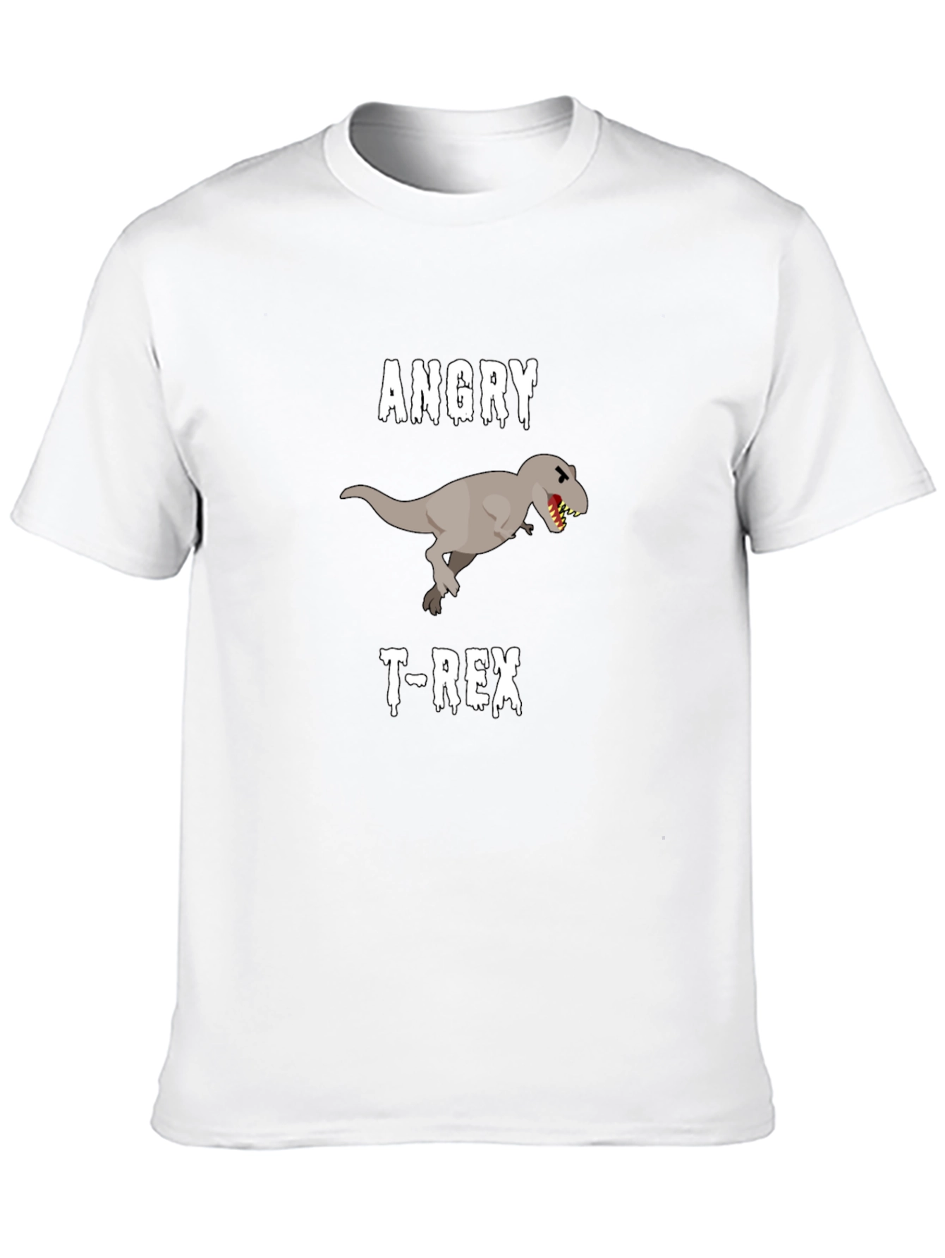 Angry T-Rex Black T-Shirt