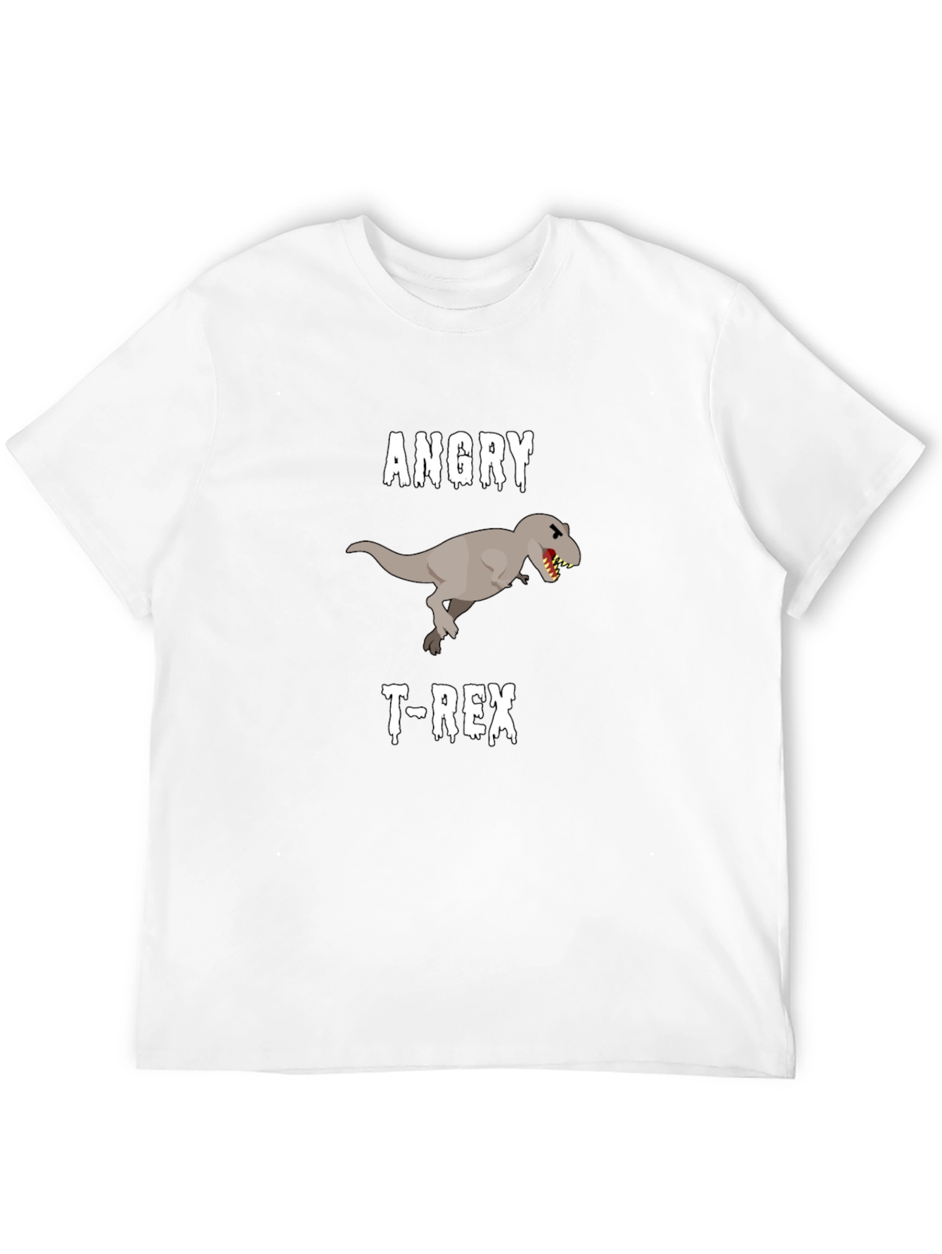 Angry T-Rex Black T-Shirt