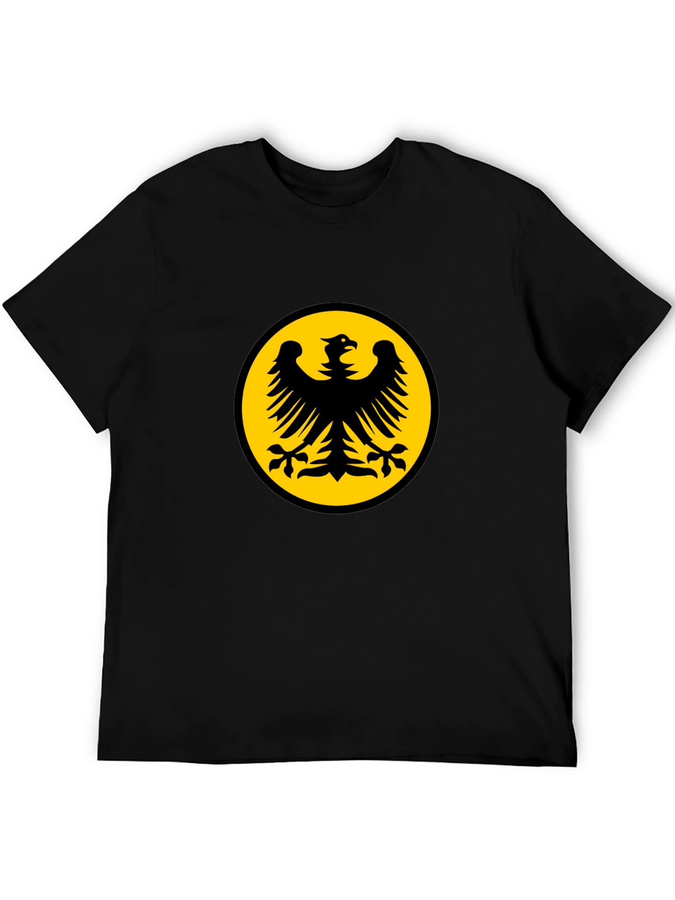 Black T-Shirt with Eagle Emblem