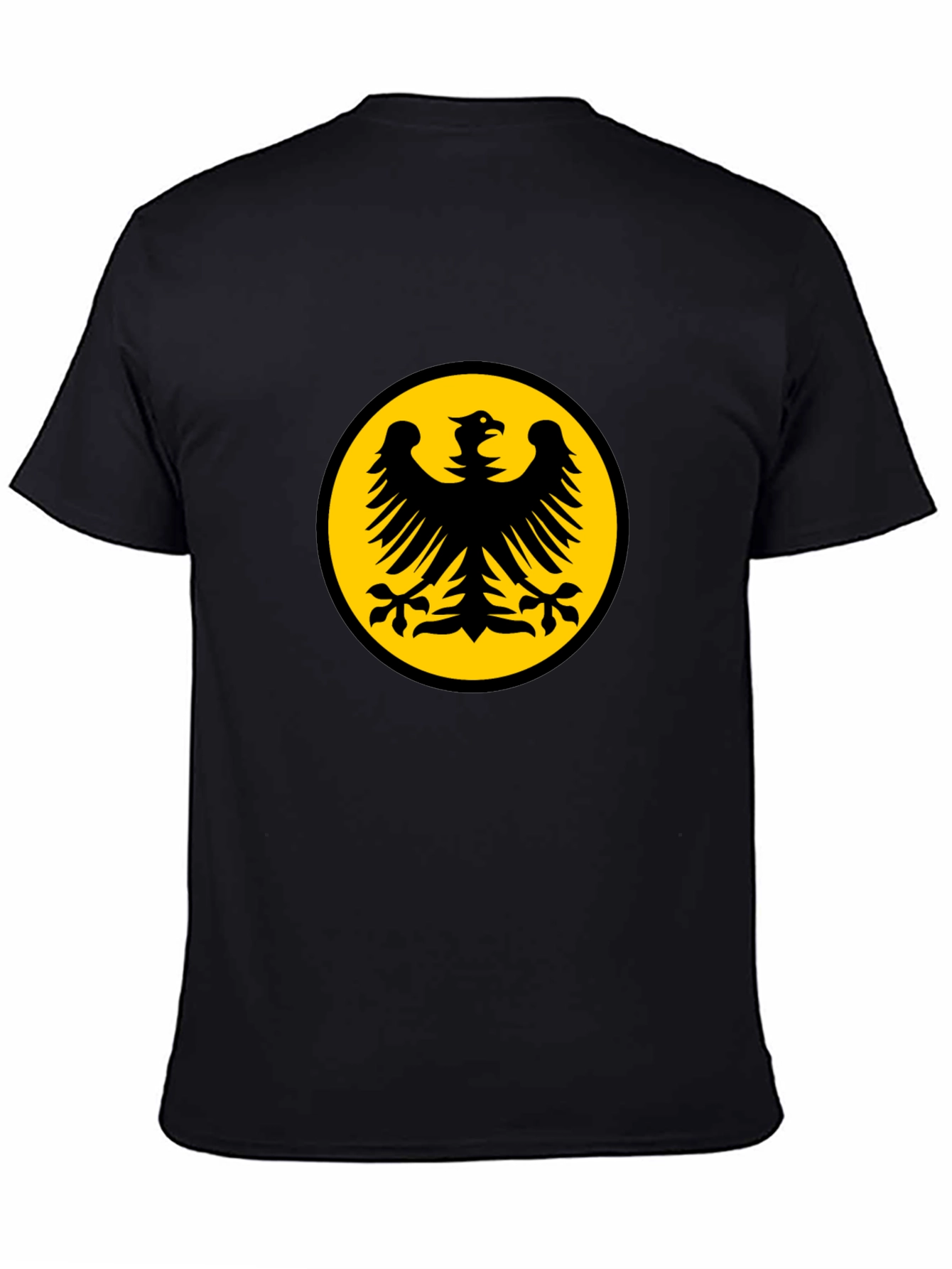 Black T-Shirt with Eagle Emblem