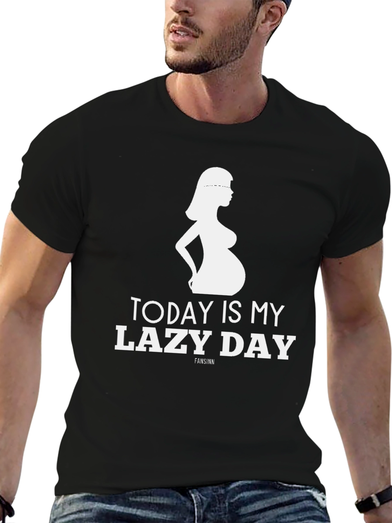 Funny Pregnancy T-Shirt - Lazy Day Tee
