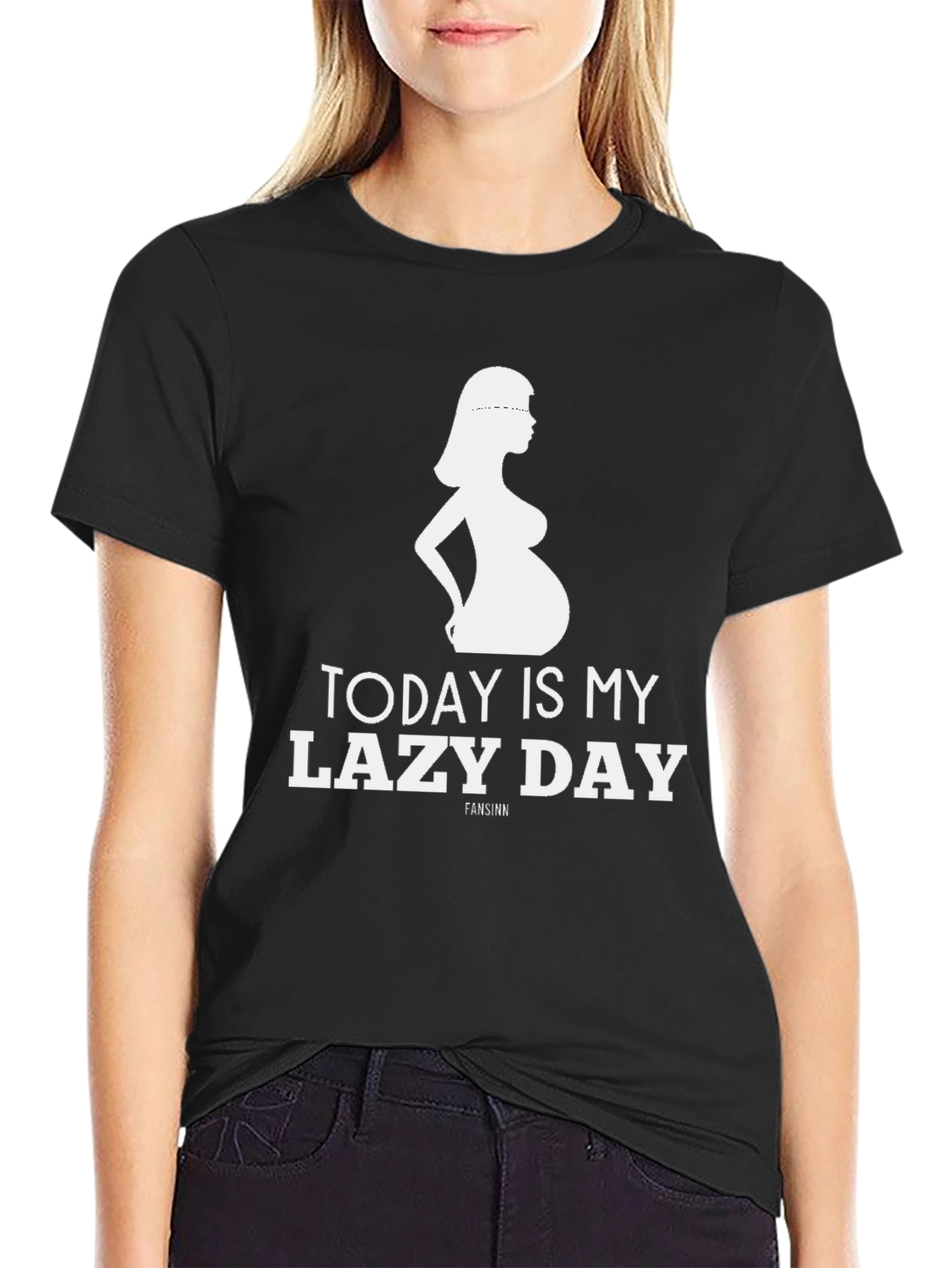 Funny Pregnancy T-Shirt - Lazy Day Tee