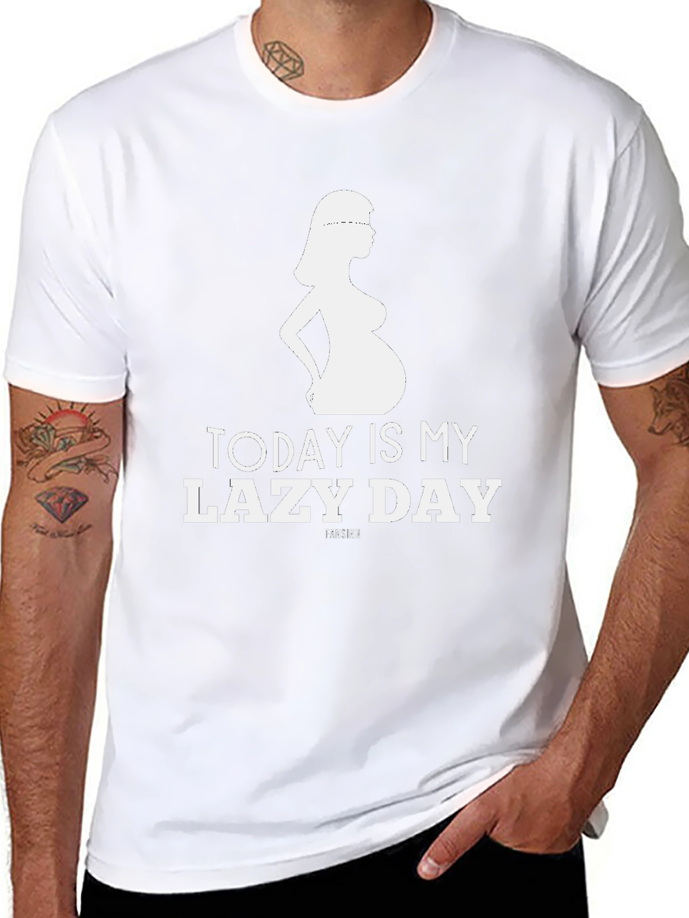 Funny Pregnancy T-Shirt - Lazy Day Tee