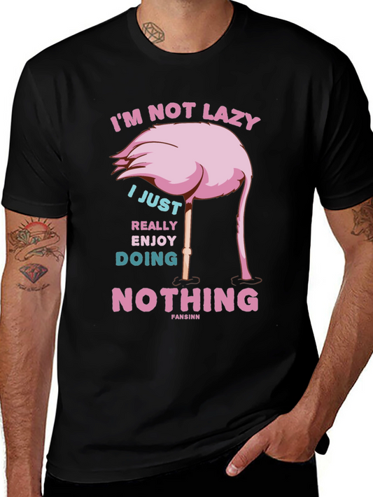 Funny Flamingo T-Shirt - Im Not Lazy