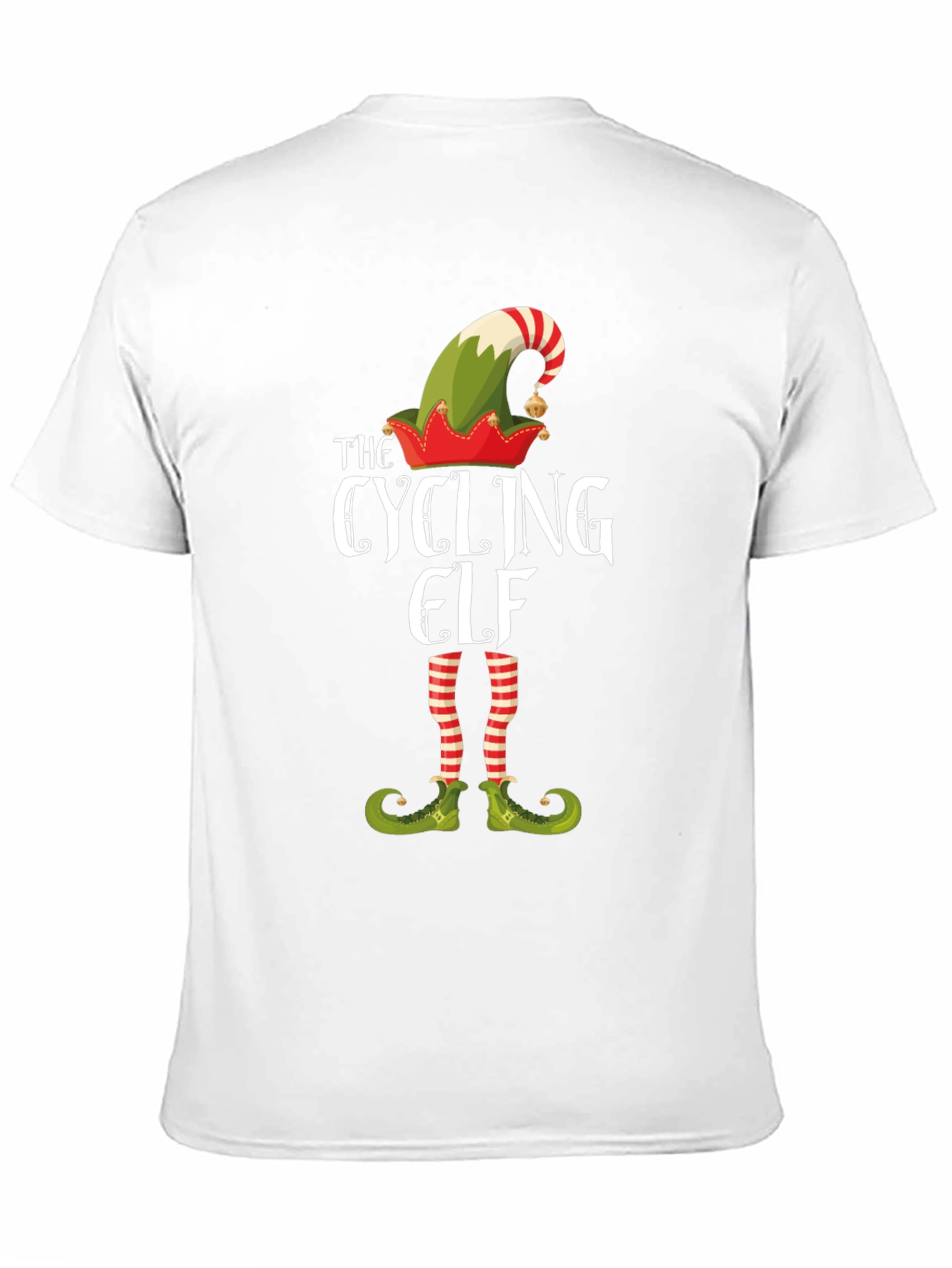 Cycling Elf Christmas T-Shirt - Holiday Fun!