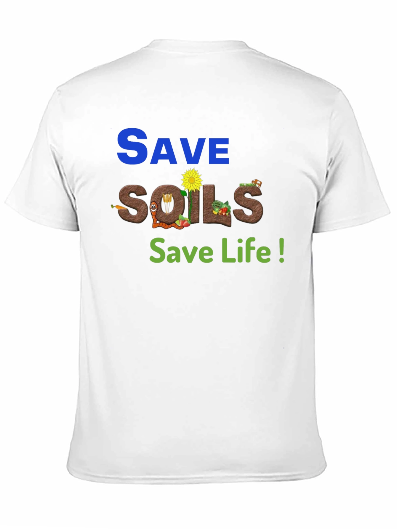Save Soils Save Life Black T-Shirt