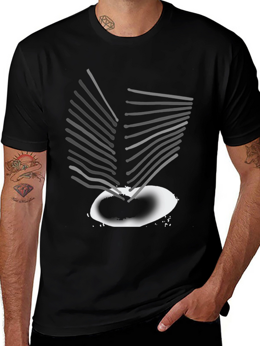 Abstract Graphic Print Tee - Modern Art Shirt