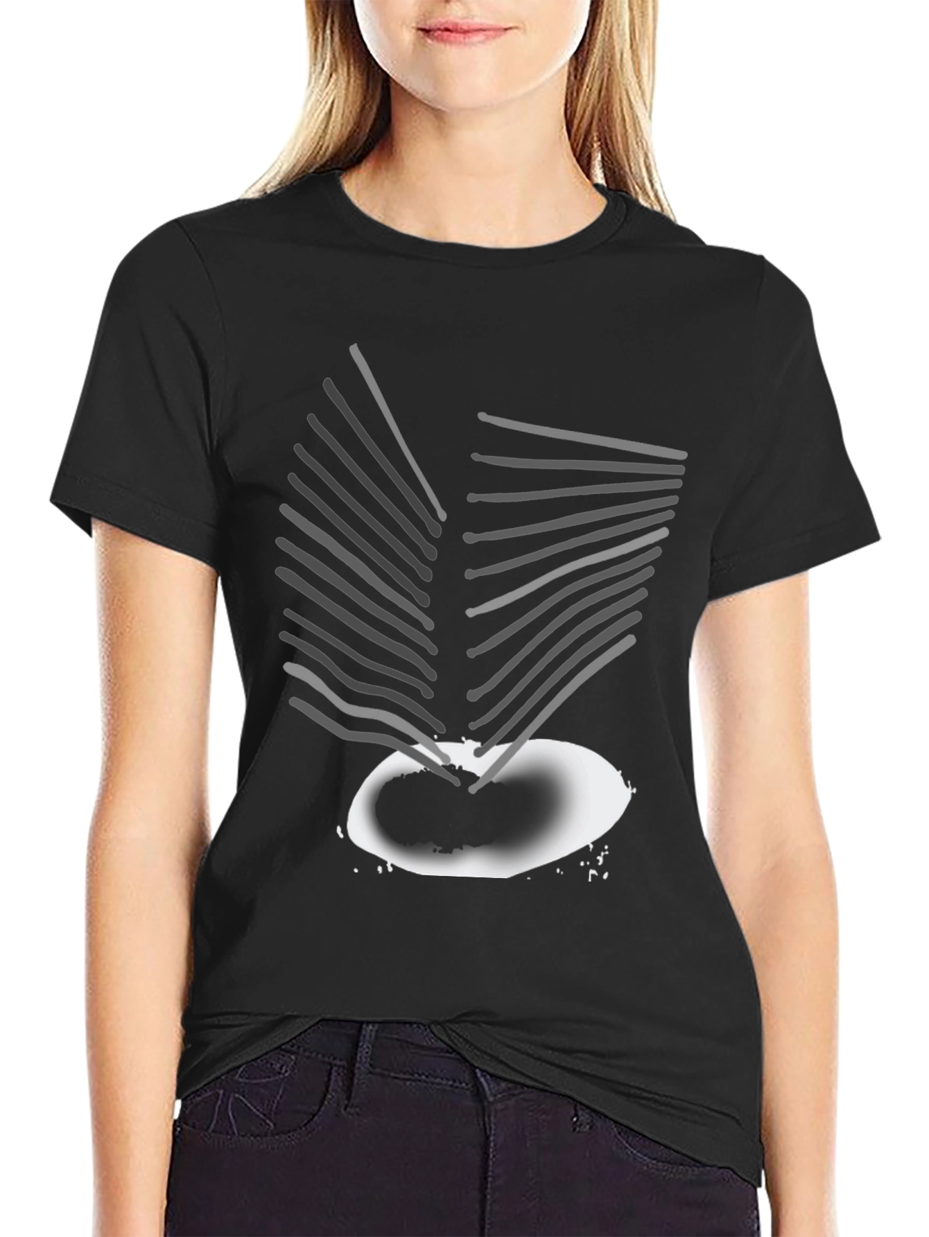 Abstract Graphic Print Tee - Modern Art Shirt
