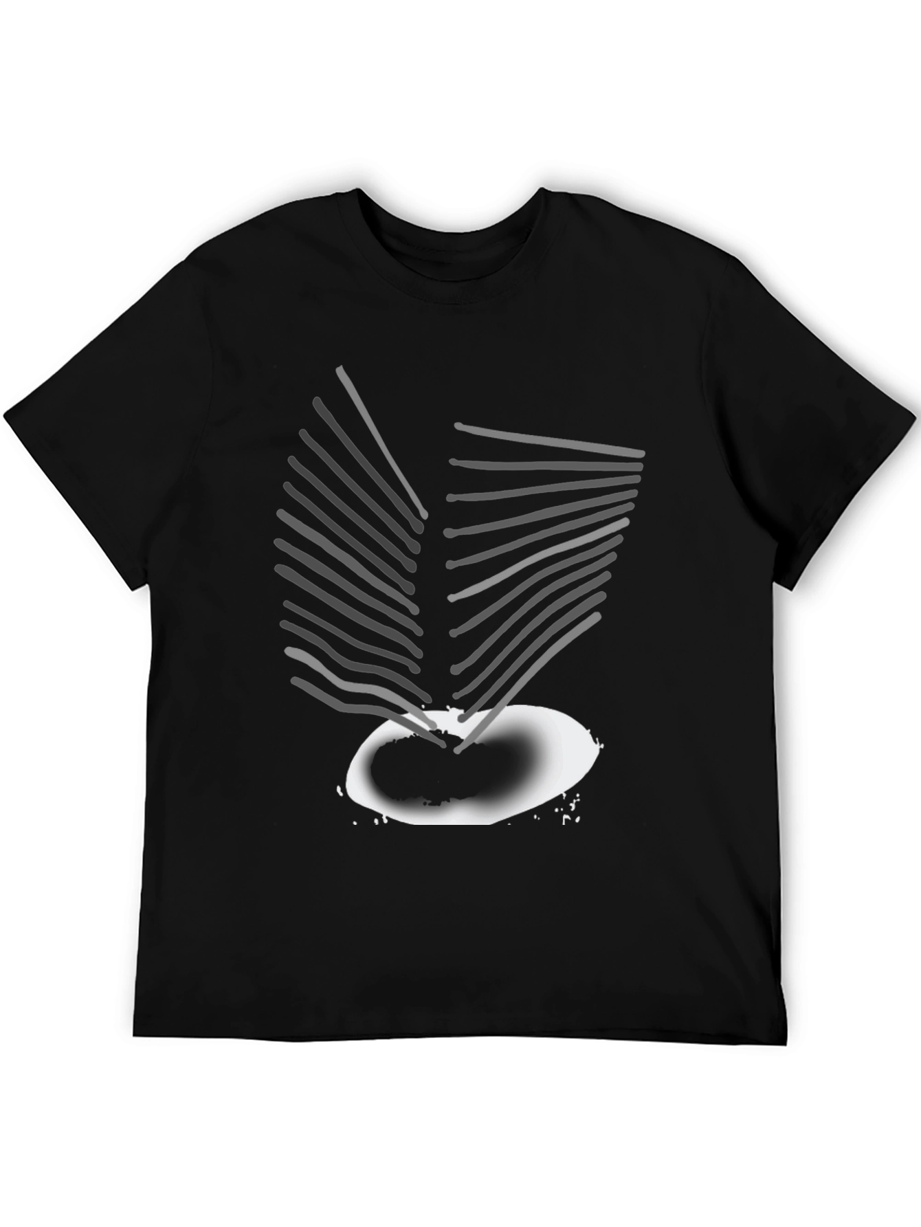 Abstract Graphic Print Tee - Modern Art Shirt