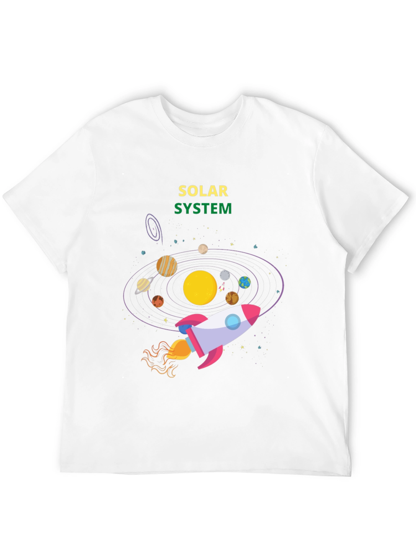 Solar System Rocket T-Shirt