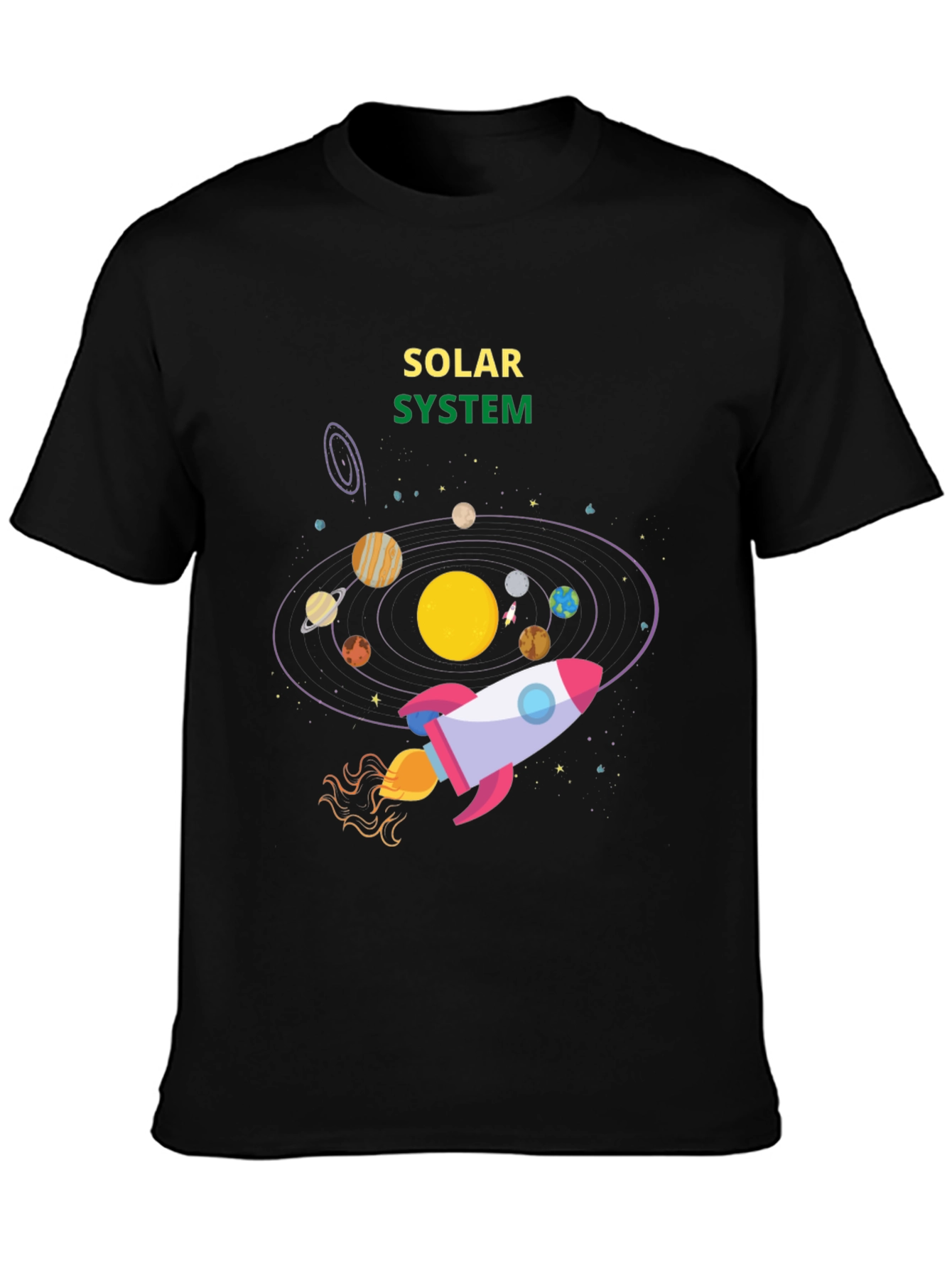 Solar System Rocket T-Shirt