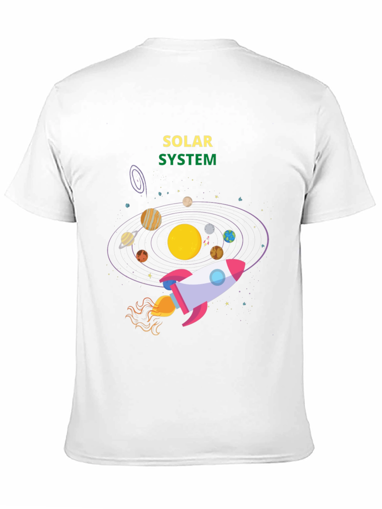 Solar System Rocket T-Shirt