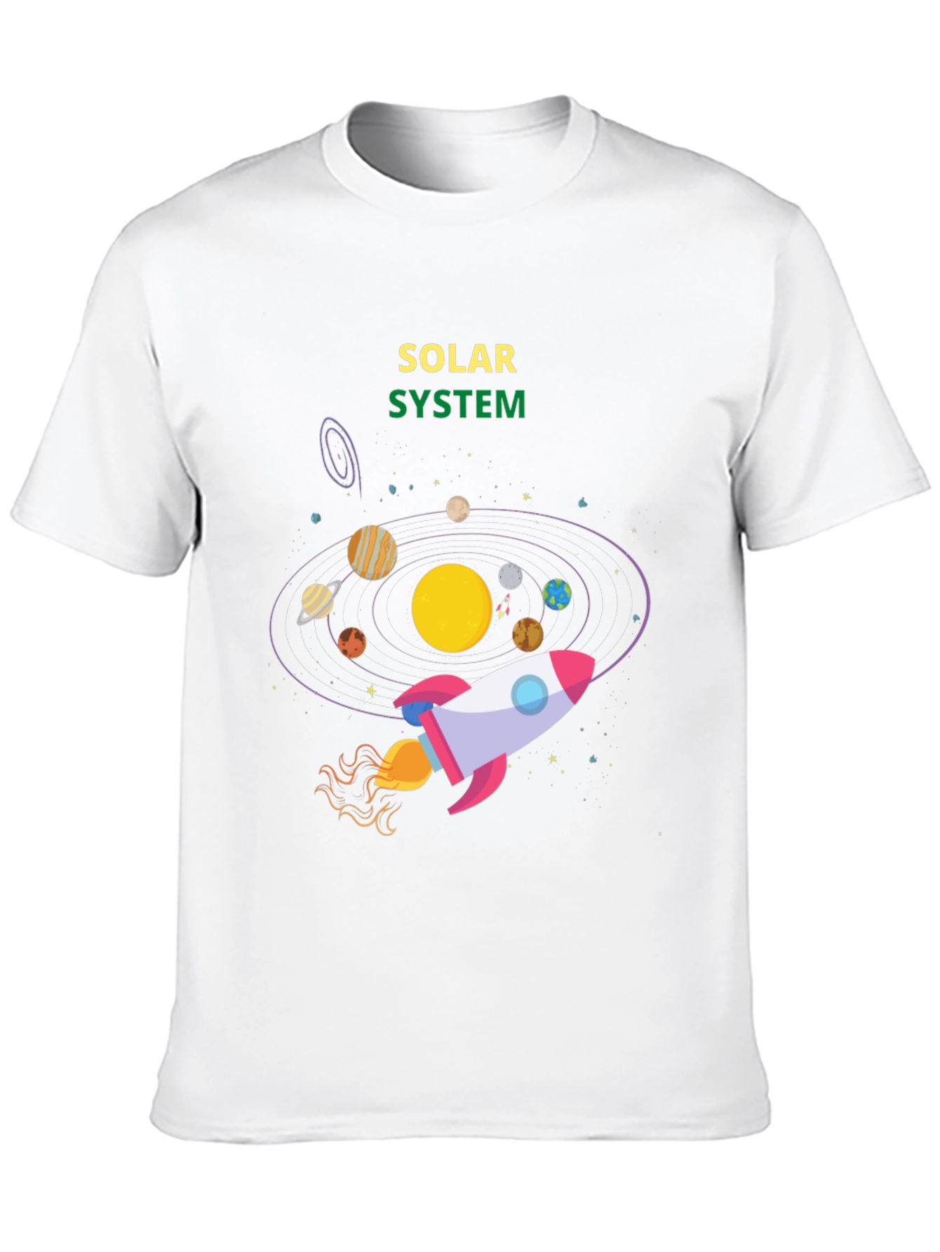 Solar System Rocket T-Shirt