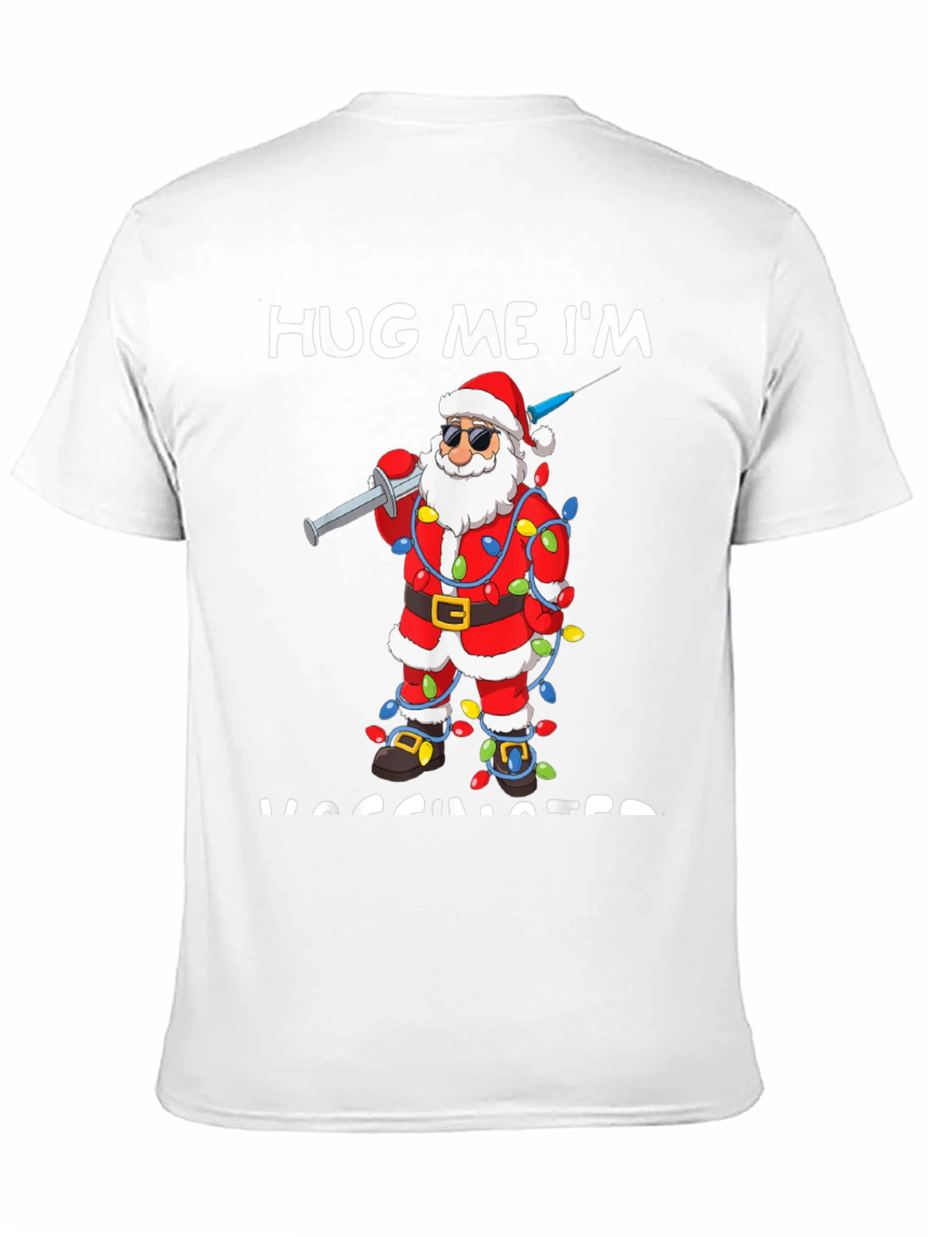 Vaccinated Santa T-Shirt: Holiday Humor