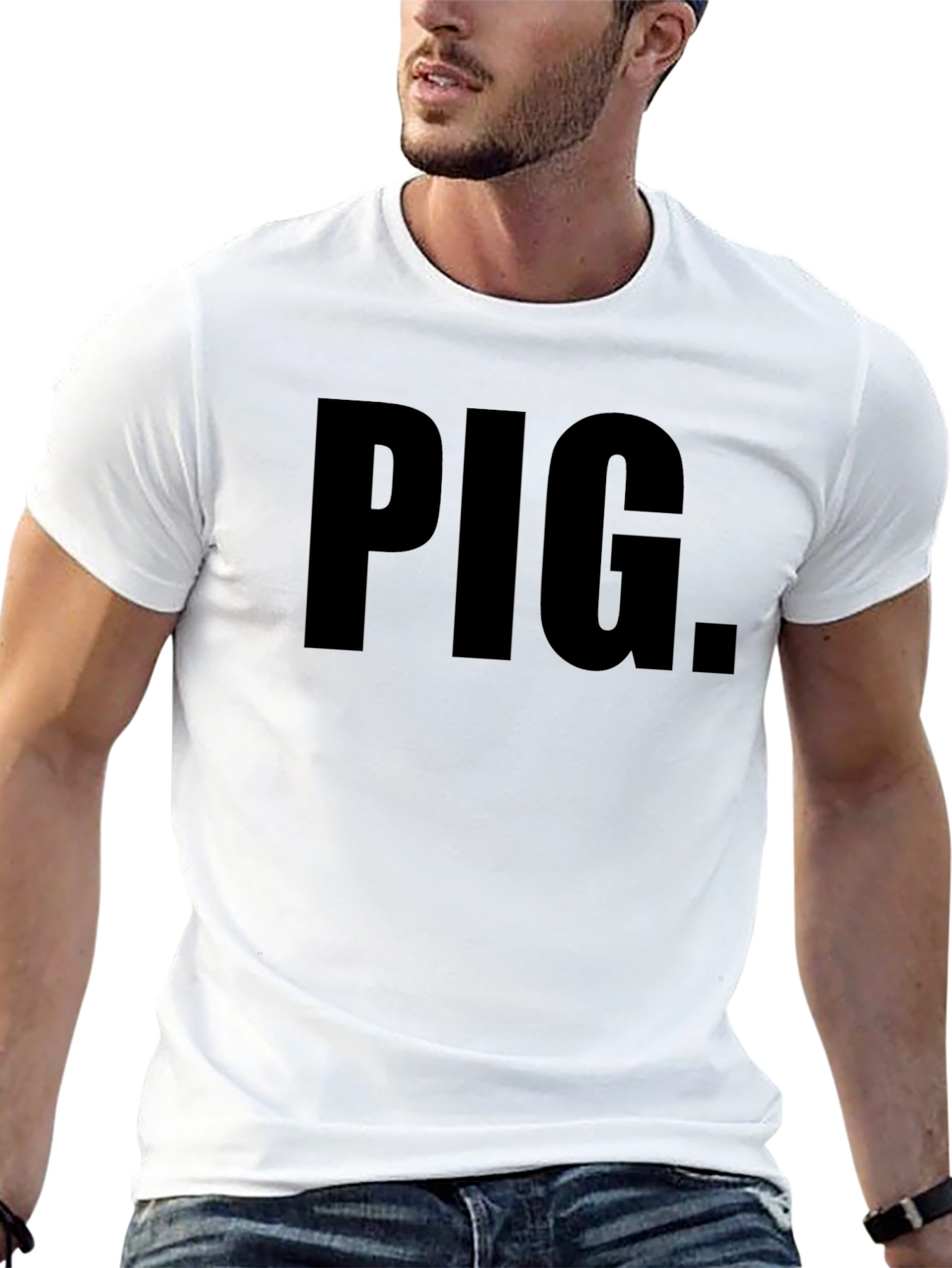 PIG. Black Graphic T-Shirt - Statement Tee