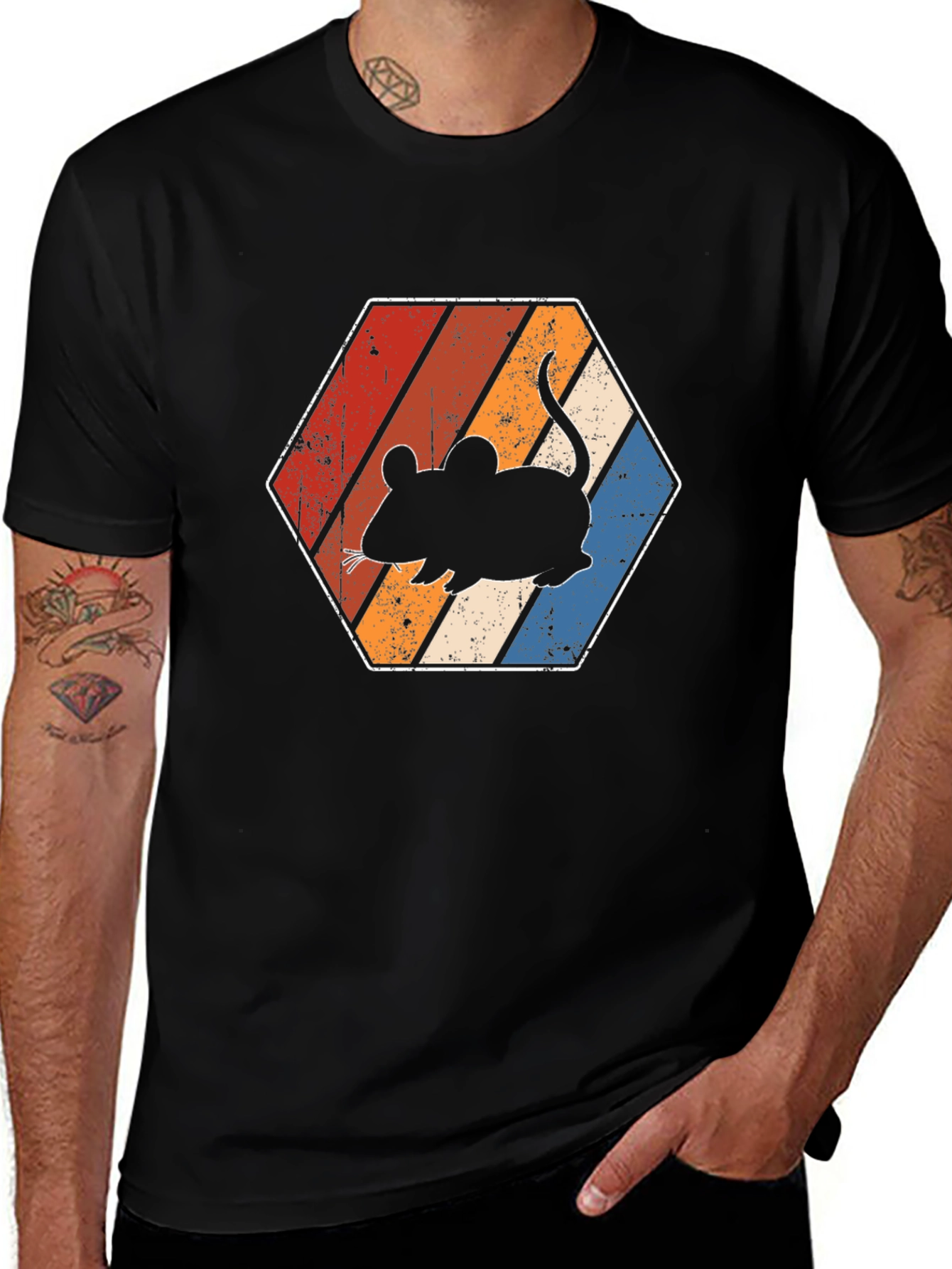 Retro Mouse Graphic T-Shirt