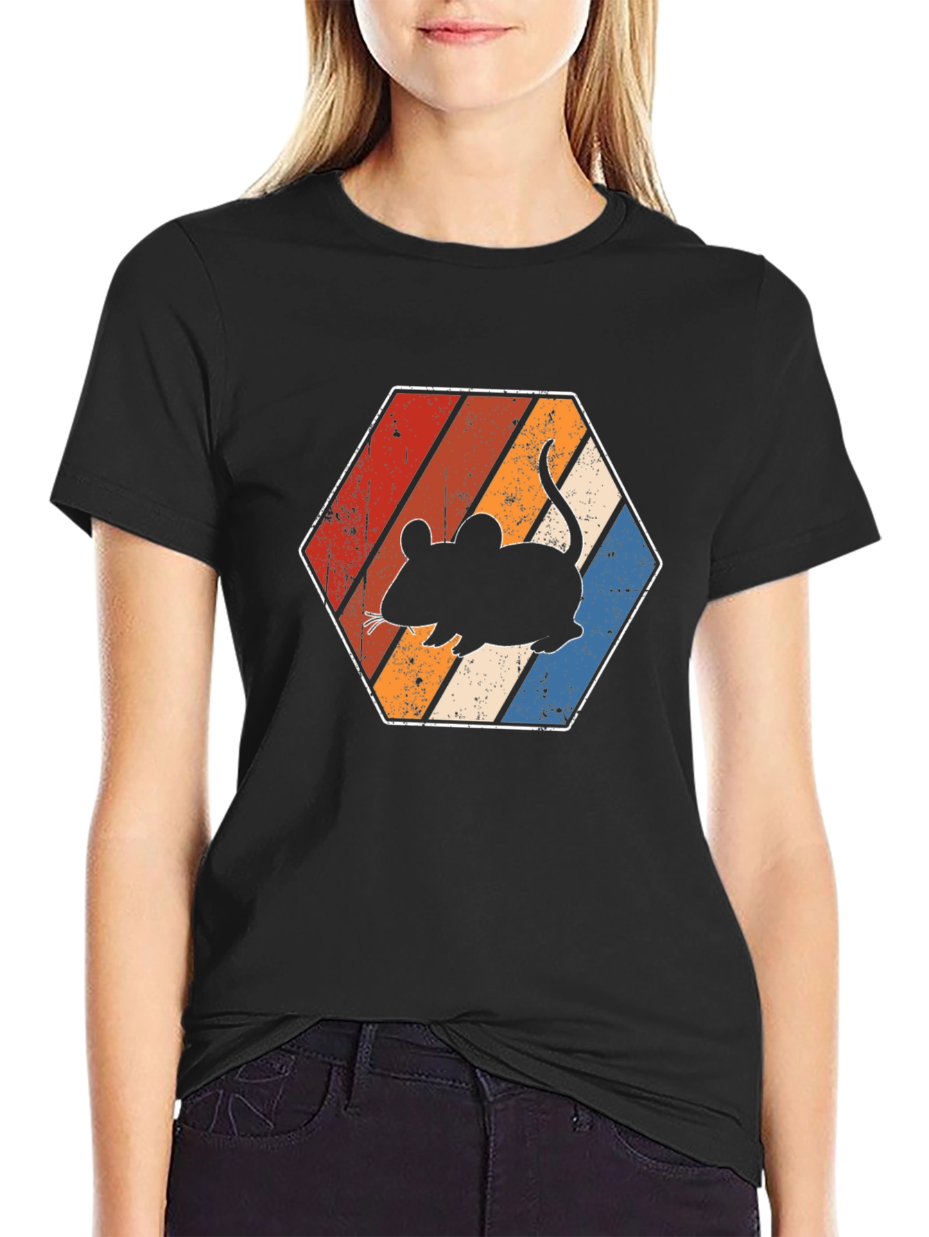 Retro Mouse Graphic T-Shirt