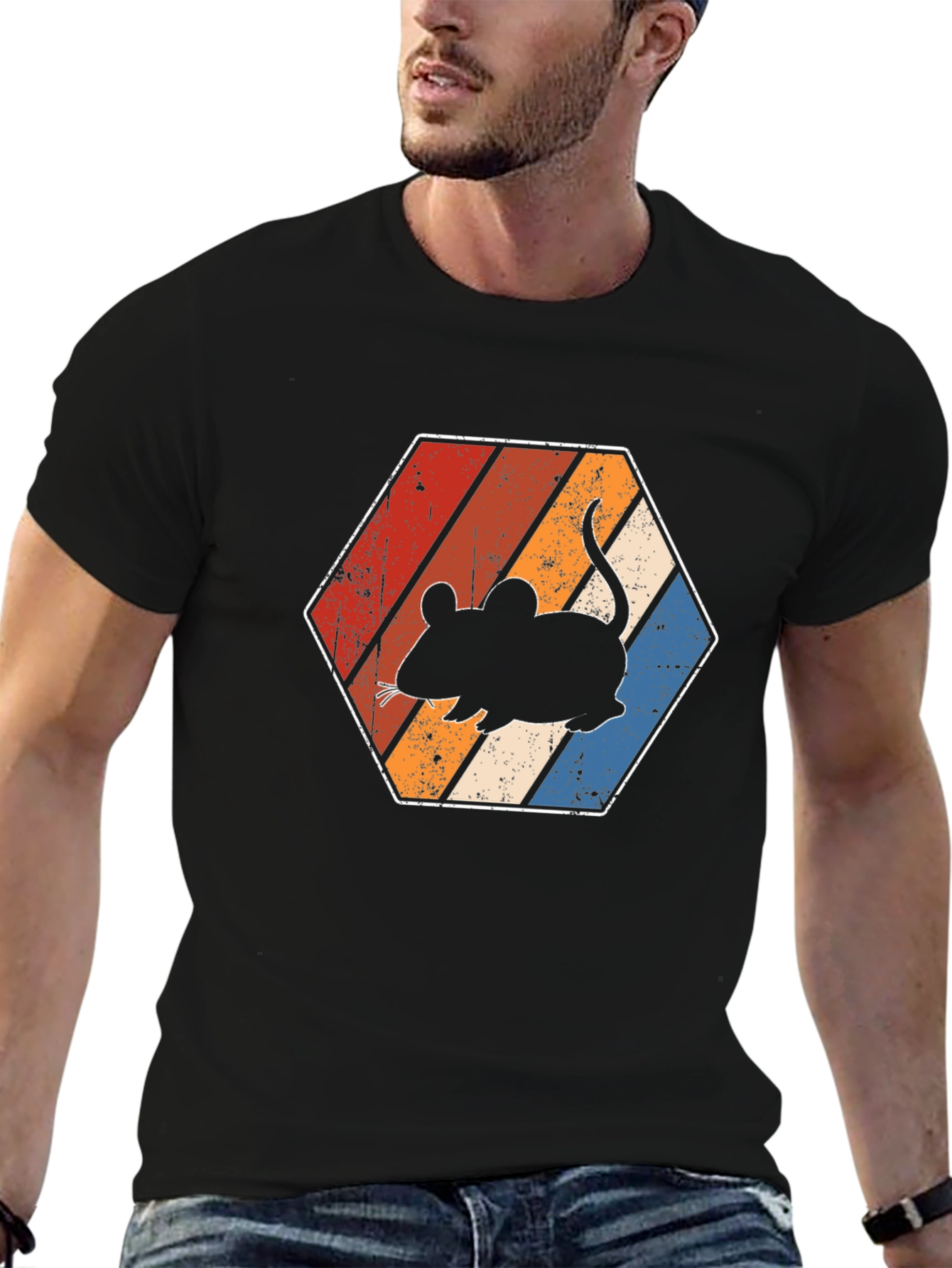 Retro Mouse Graphic T-Shirt