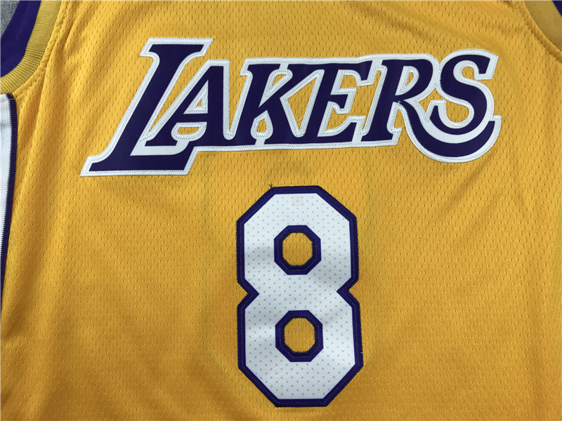 Men's Los Angeles Lakers Kobe Bryant Yellow #8 Swingman Player Jerseys
