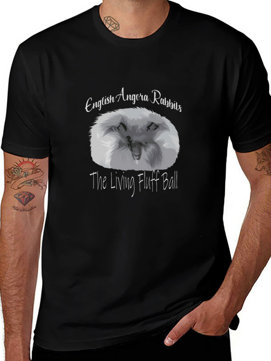 English Angora Rabbit T-Shirt - The Living Fluff Ball